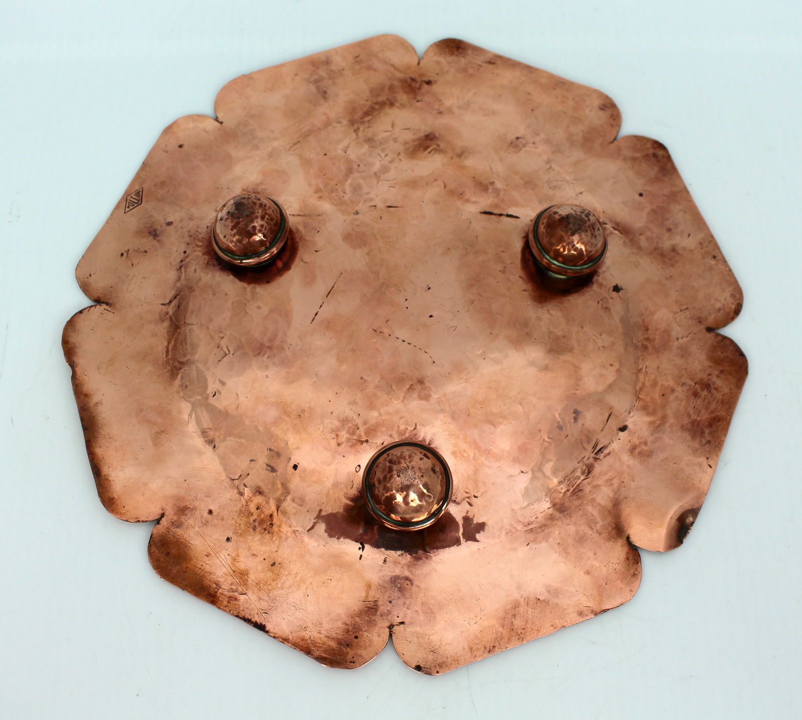 Antique Copper Plate Stamped Mullum - 3