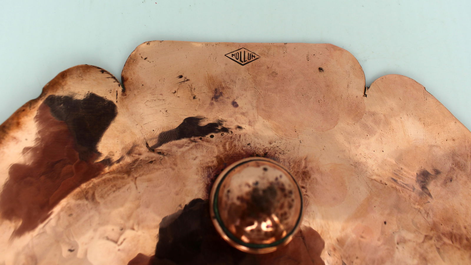 Antique Copper Plate Stamped Mullum - 4