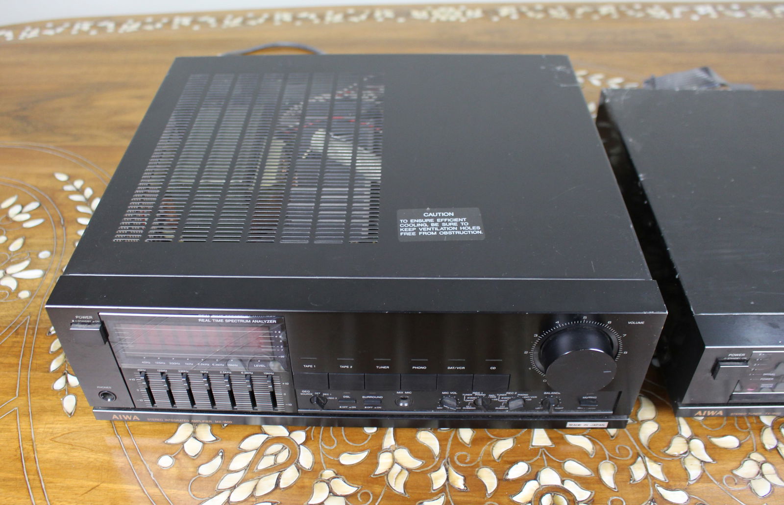 AIWA MX-1500K Amplifier & TX-1500K Quartz Digital Tuner – Vintage Japanese Hi-Fi - 4