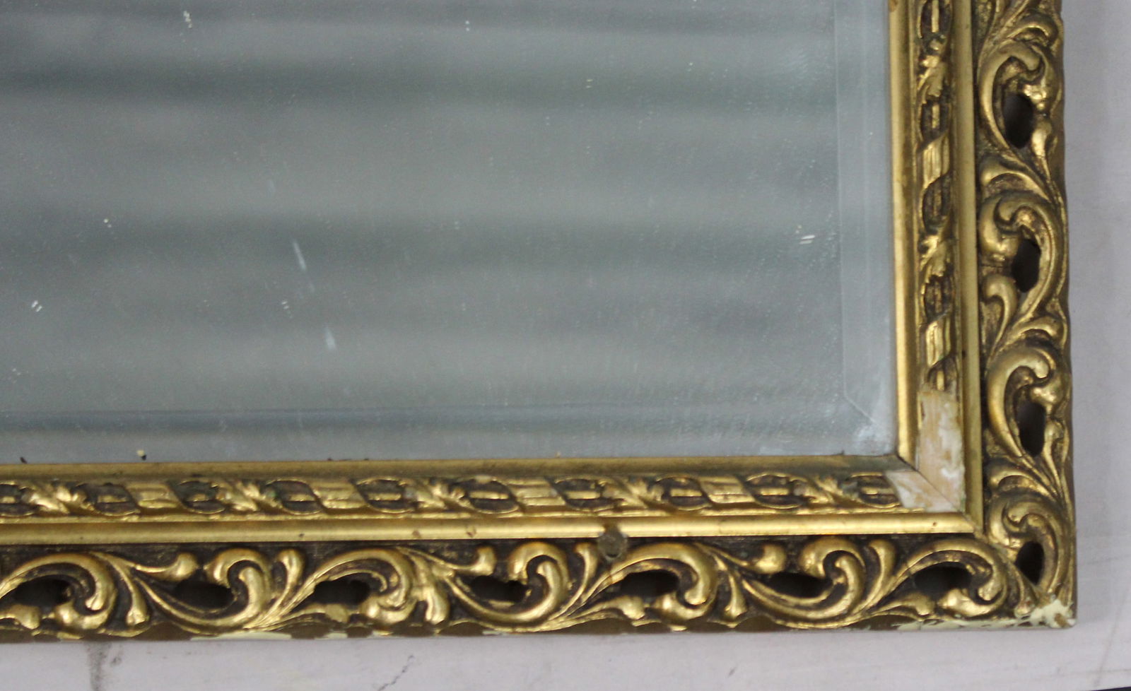 Pair of Vintage Gilt Bevelled Wall Mirrors - 4