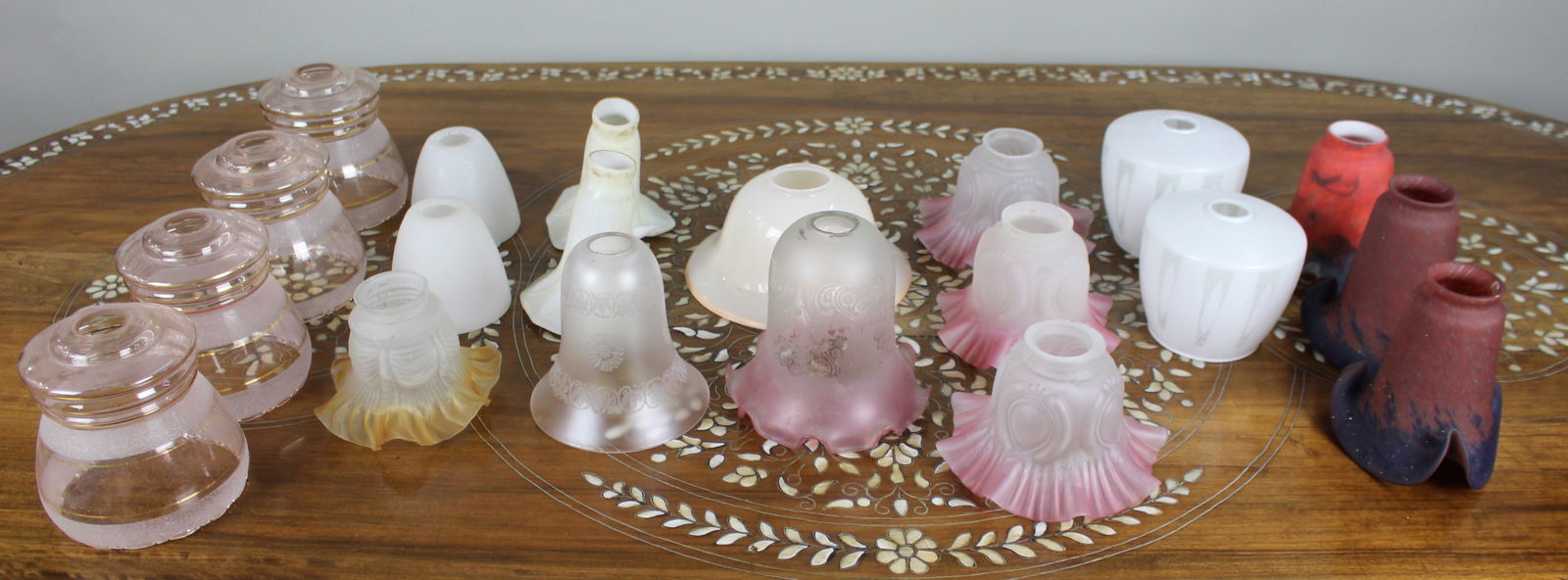 Collection of Vintage Glass Lampshades - 2