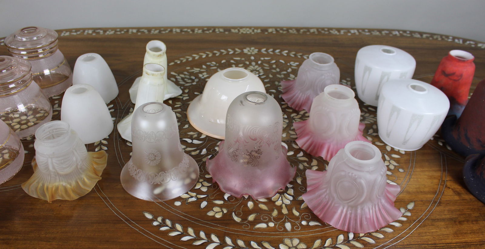 Collection of Vintage Glass Lampshades - 4