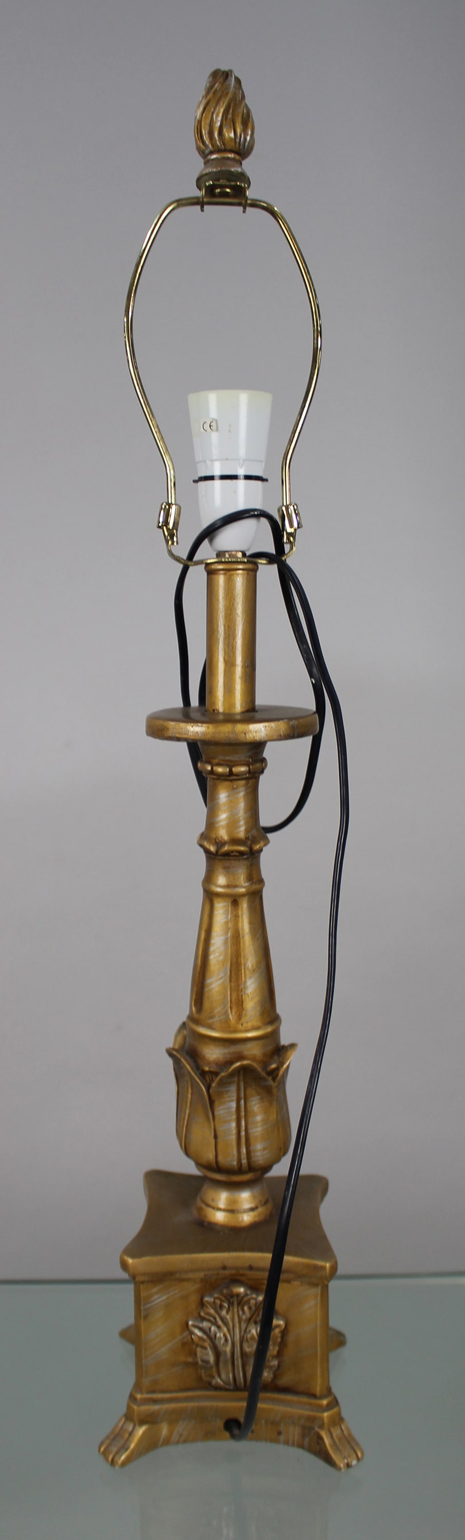 Decorative Composite Gilt Table Lamp (1 of 2)