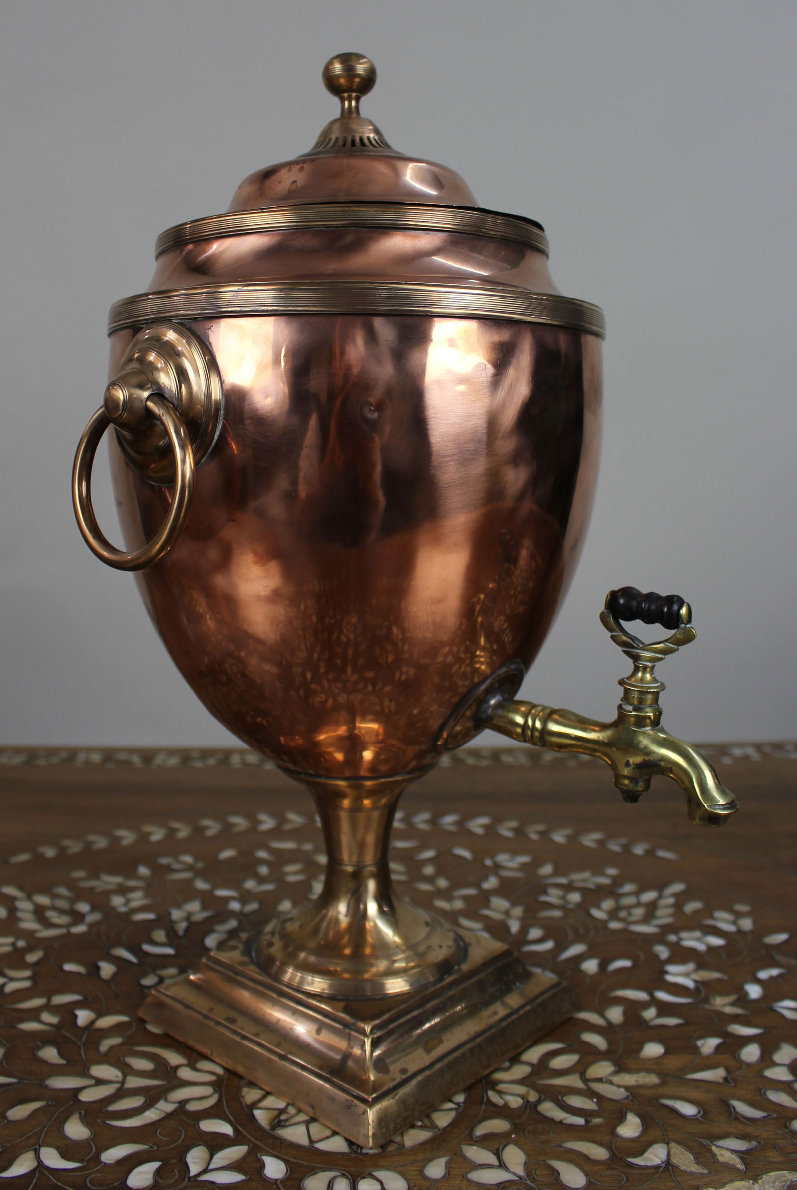 Georgian Copper & Brass Samovar circa 1810 - 4