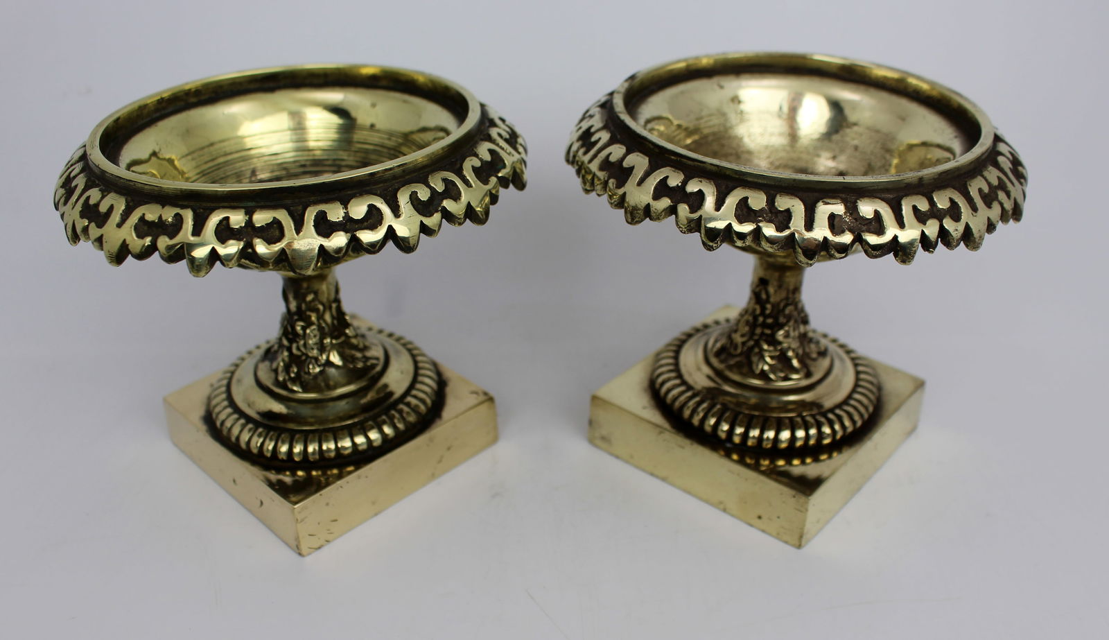 Pair of Grand Tour Style Bronze Urns c.1900 - 11