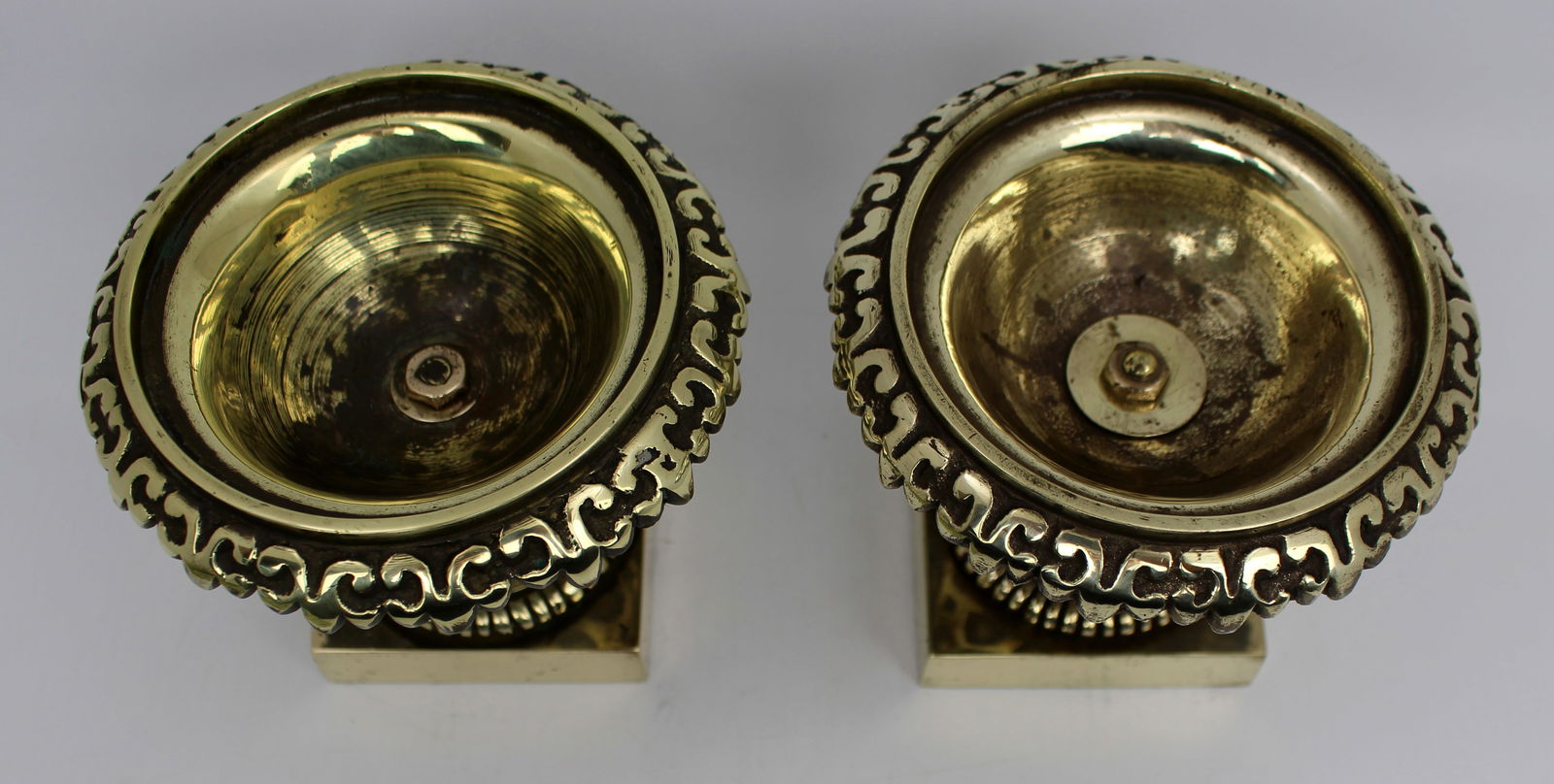 Pair of Grand Tour Style Bronze Urns c.1900 - 12