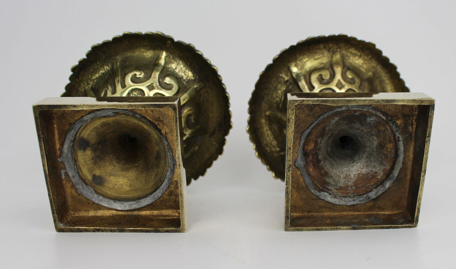 Pair of Grand Tour Style Bronze Urns c.1900 - 13