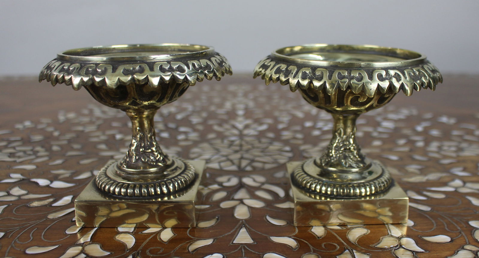 Pair of Grand Tour Style Bronze Urns c.1900 - 2