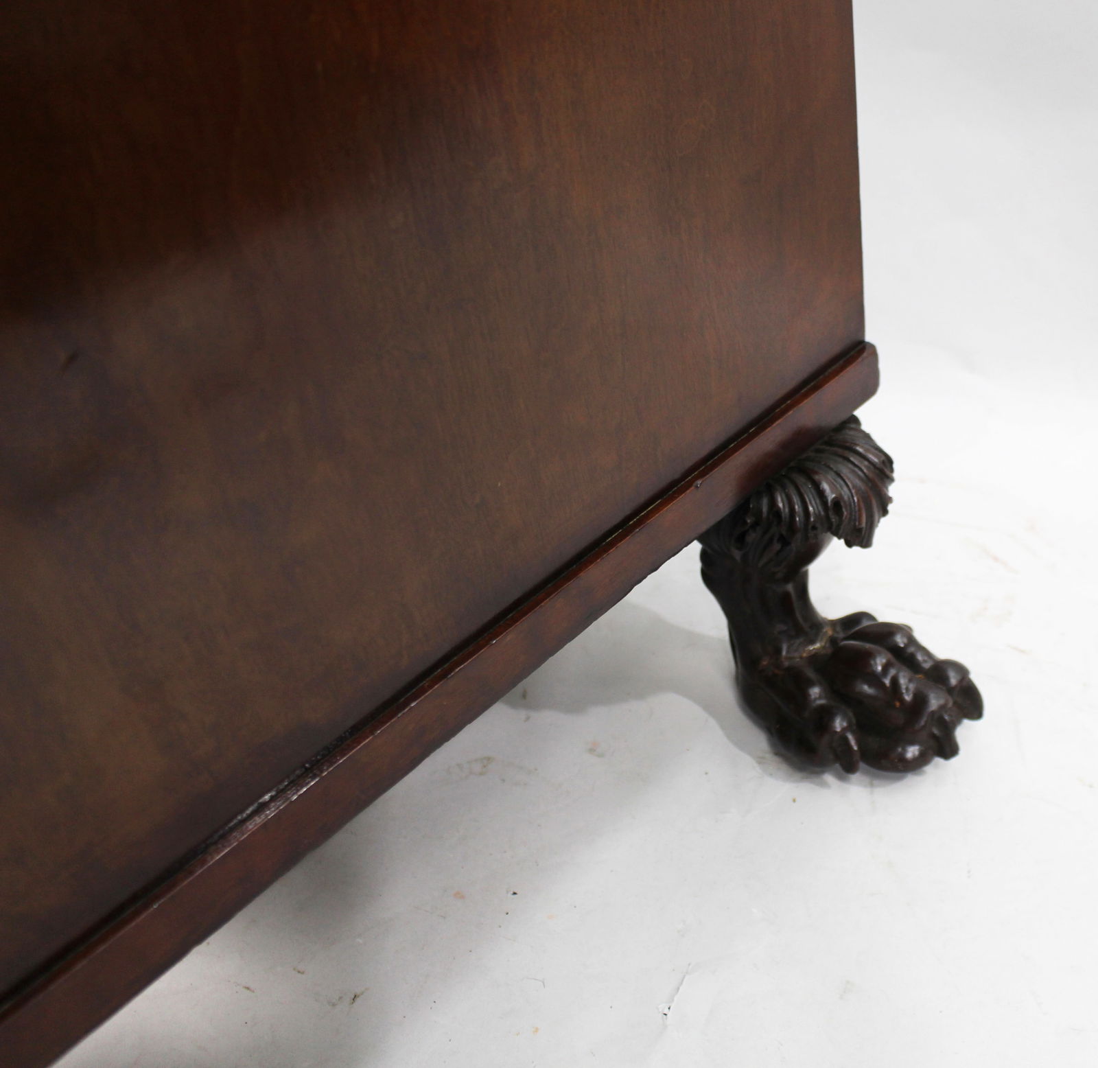 Late 18th Century English Mahogany Desk with Carved Paw Feet - 14