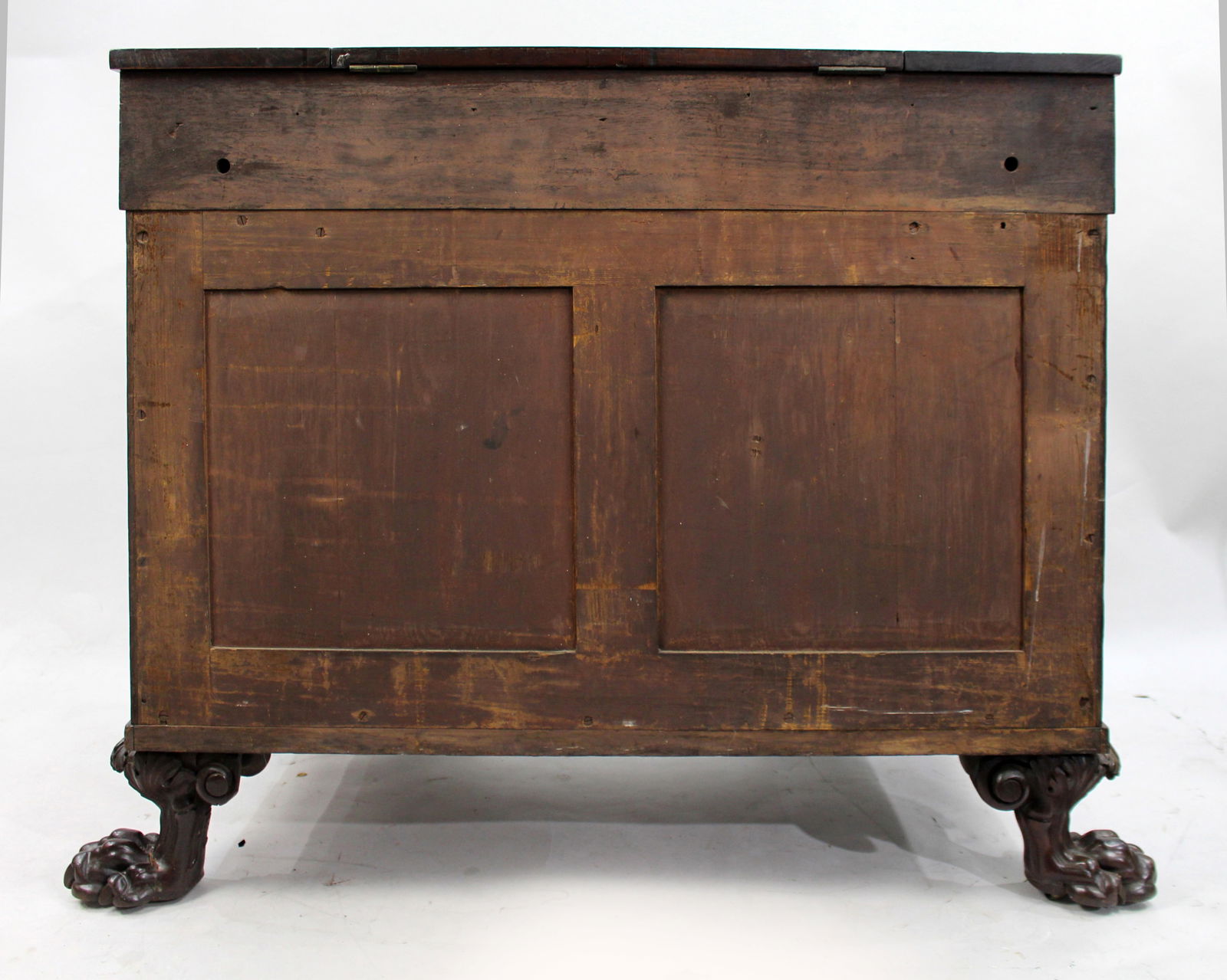 Late 18th Century English Mahogany Desk with Carved Paw Feet - 15