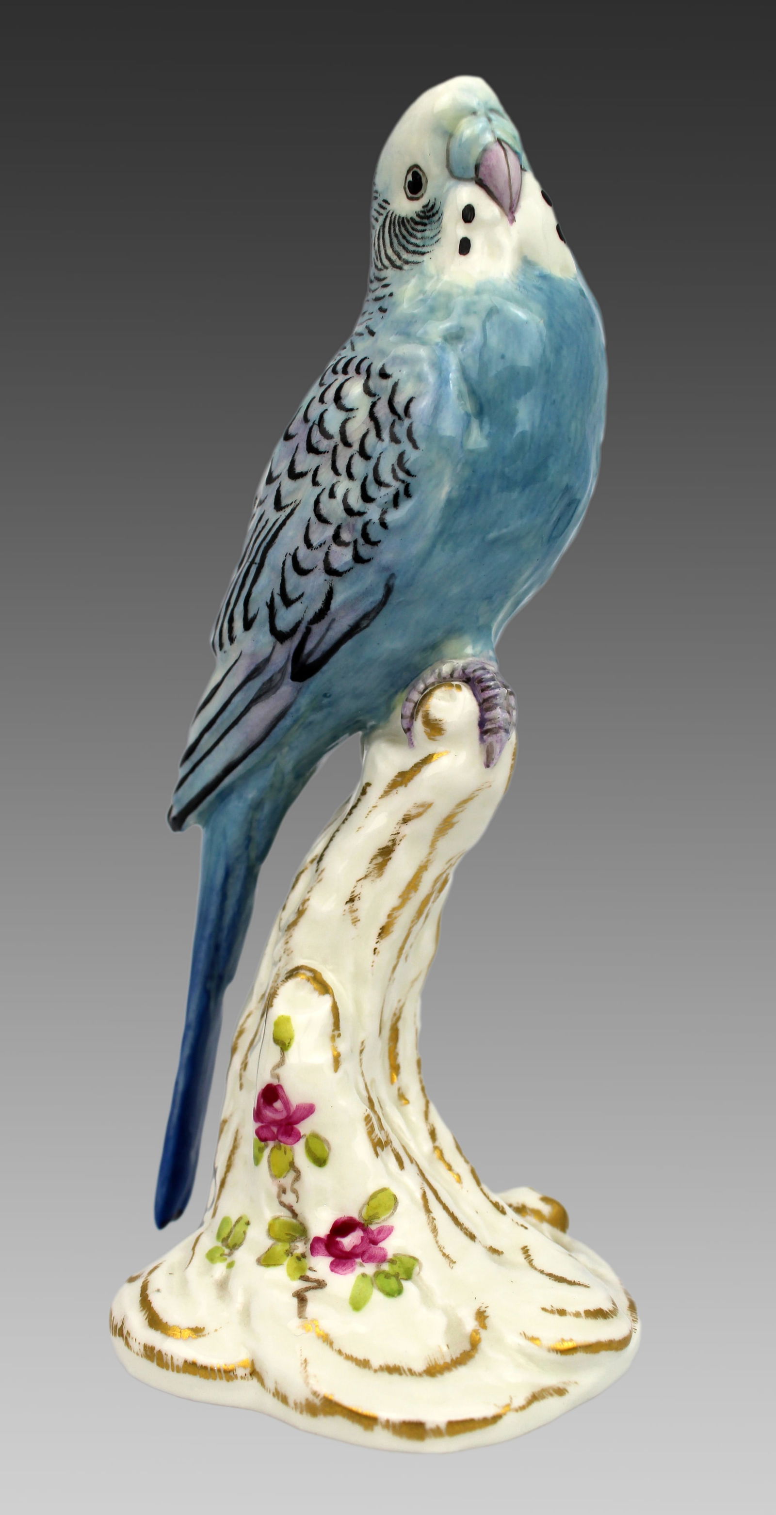 Royal Worcester BirdBudgerigar 2663 Birds on Stumps - 5