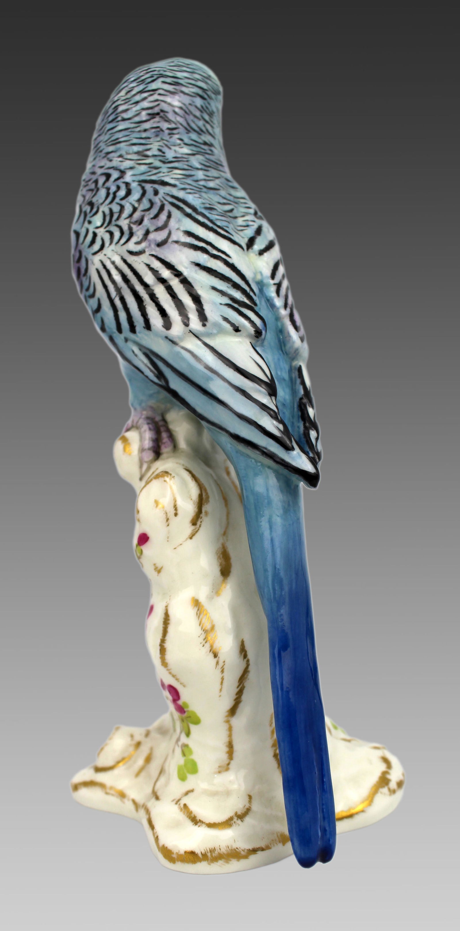 Royal Worcester BirdBudgerigar 2663 Birds on Stumps - 7