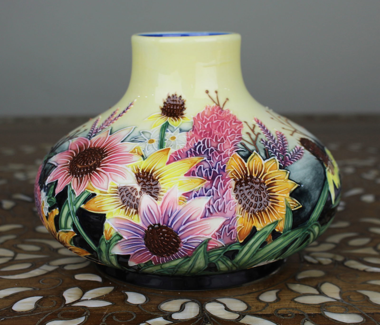 Old Tupton Ware Hand-Painted Floral Vase - 2