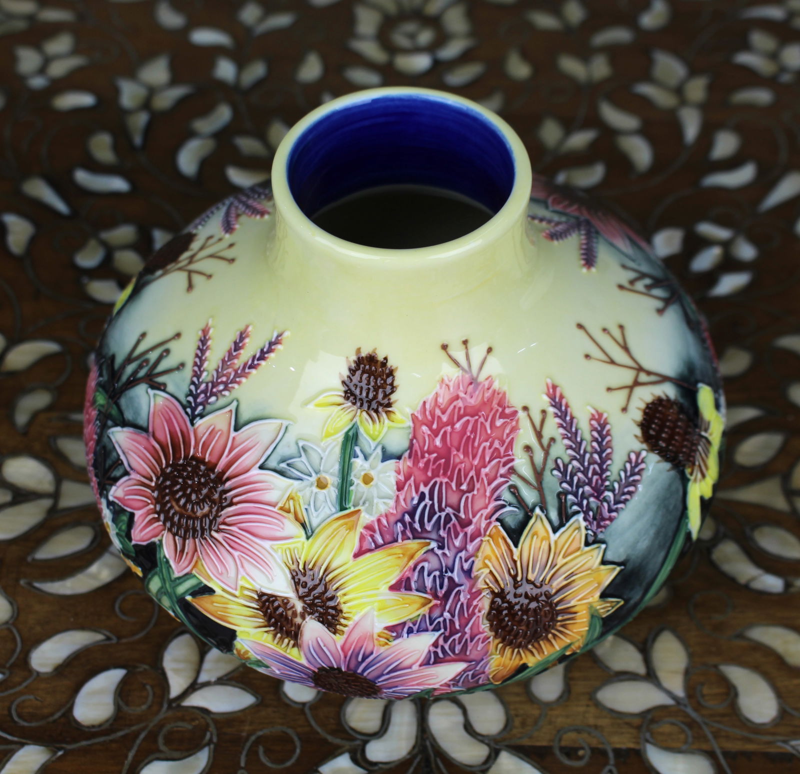 Old Tupton Ware Hand-Painted Floral Vase - 3