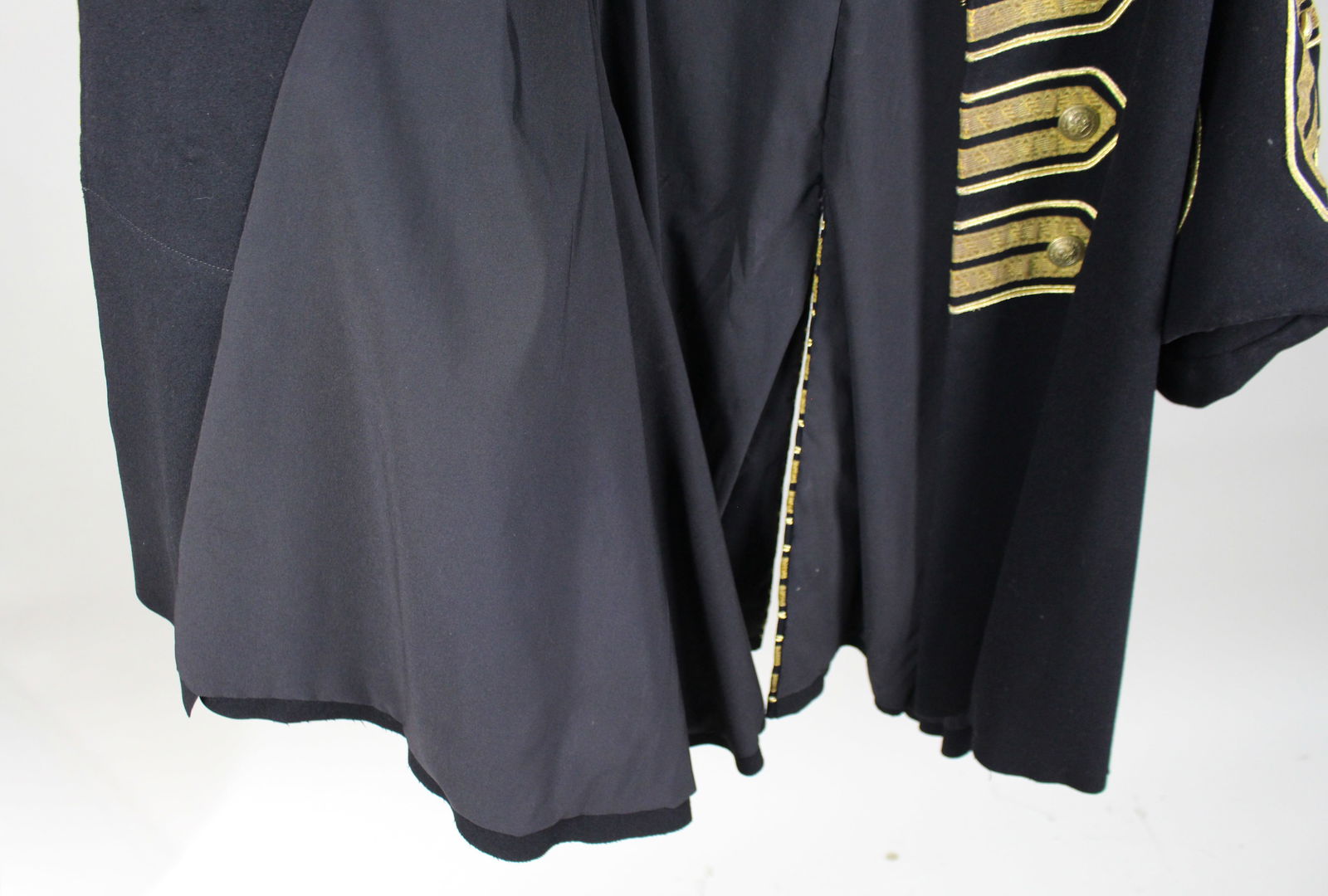 Decorative Vintage Ceremonial Wool Coat with Gold Braid Trim, 20th Century - 8