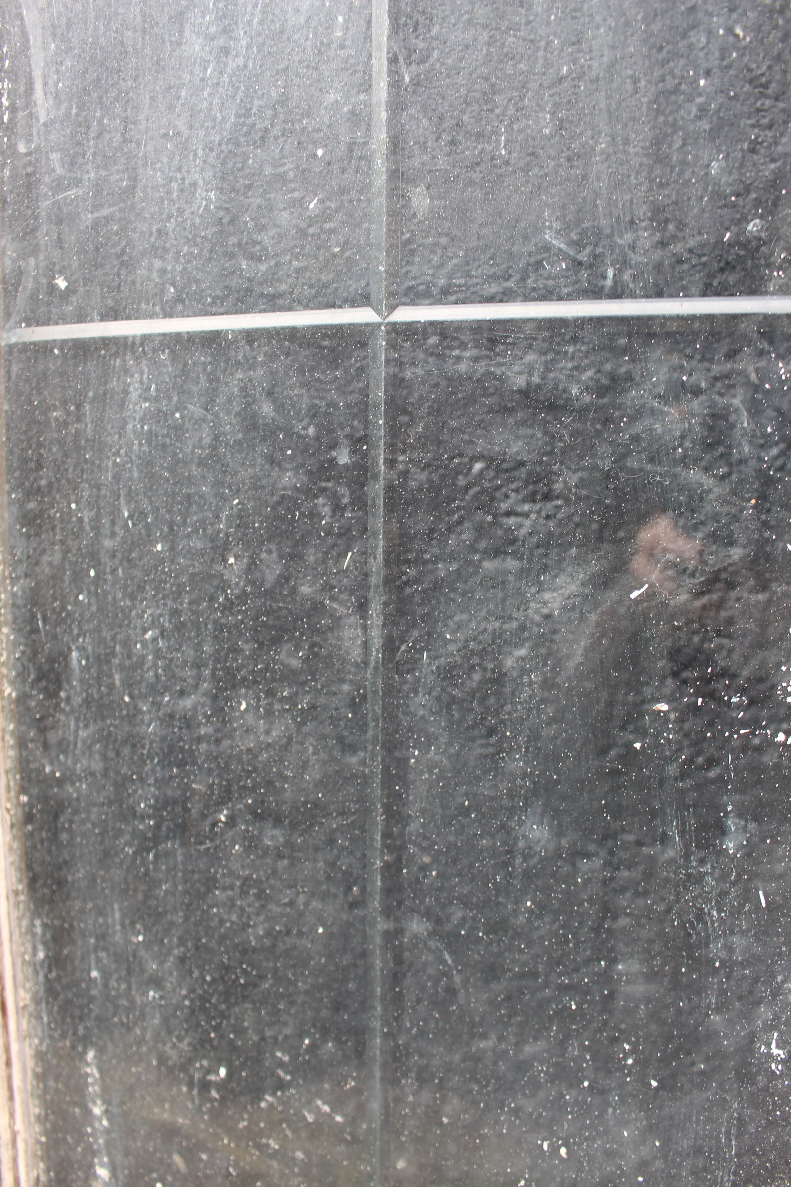 Set of 4 Vintage Carved Wood Bevelled Glazed Hinged Doors - 8