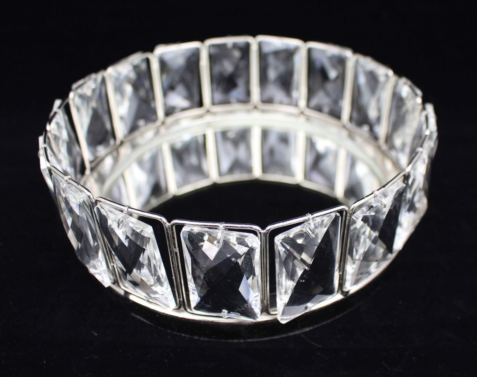 Contemporary Crystal Mirrored Centrepiece Tray - 2