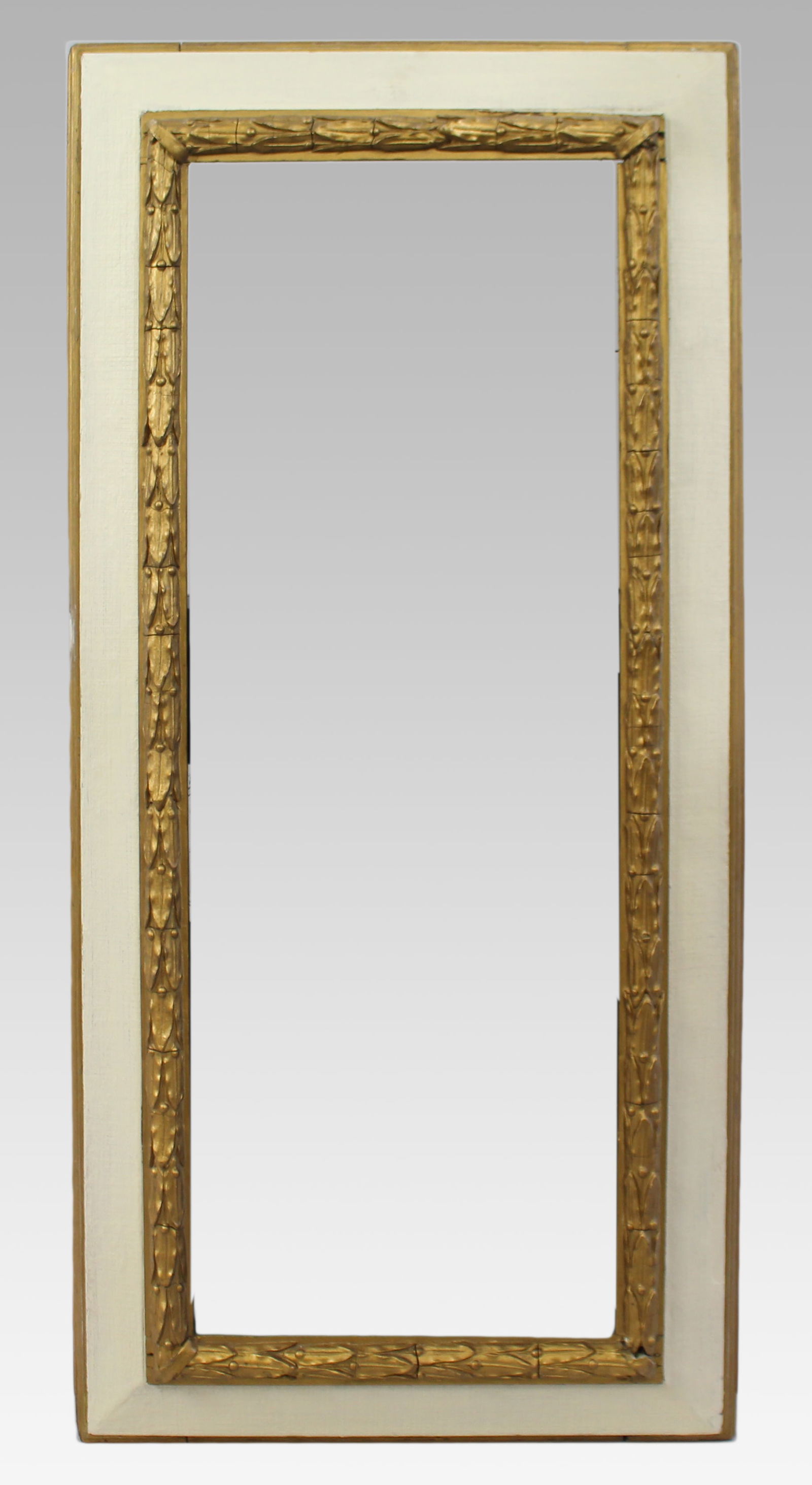 Early 20th c. Gilt & Painted Picture Frame: Title: Early 20th c. Gilt & Painted Picture Frame Description: Early 20th c. Gilt & Painted Picture Frame Frame measures 111 x 53 cm Picture recess 92 x 34 cm <