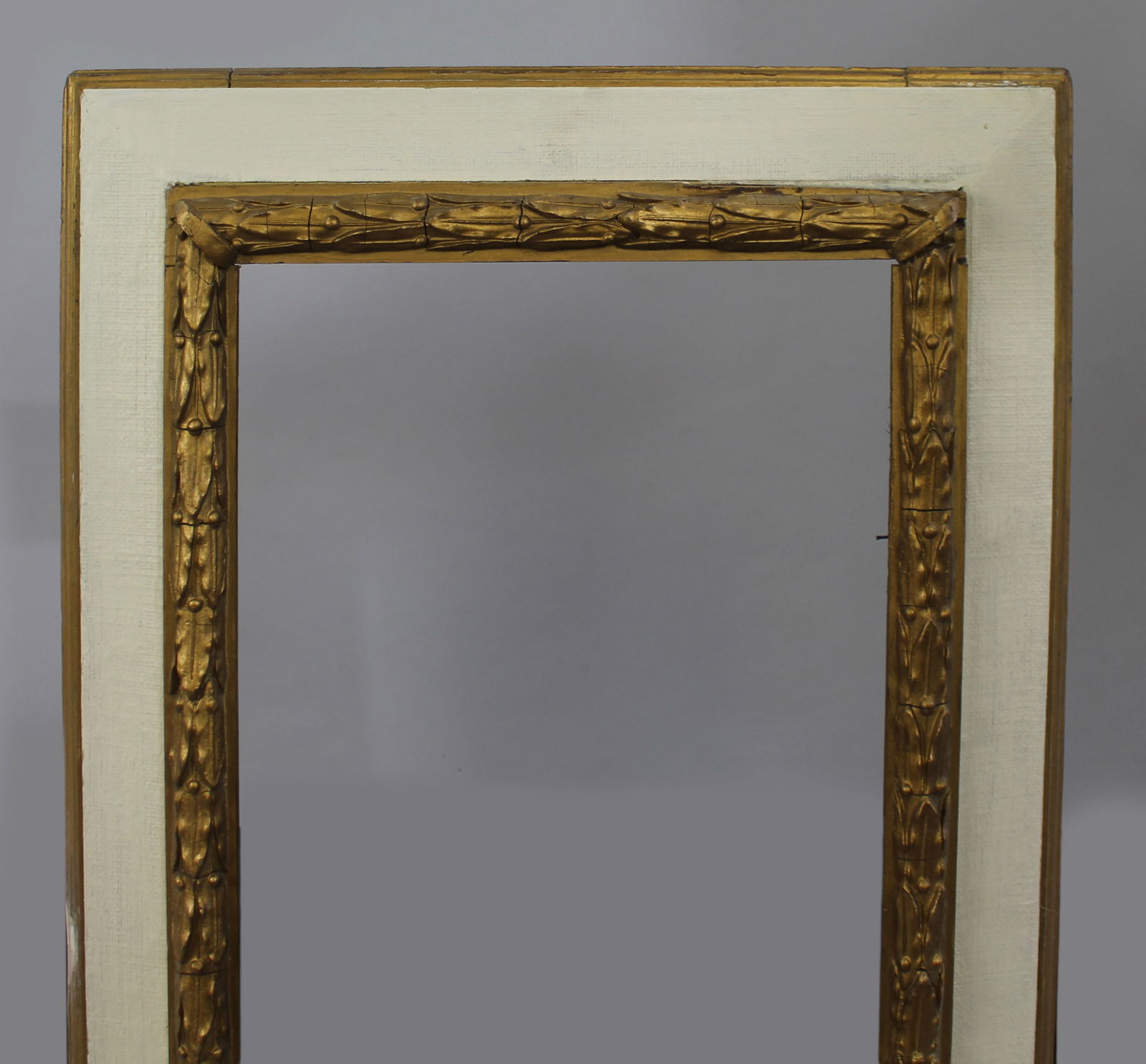 Early 20th c. Gilt & Painted Picture Frame - 2