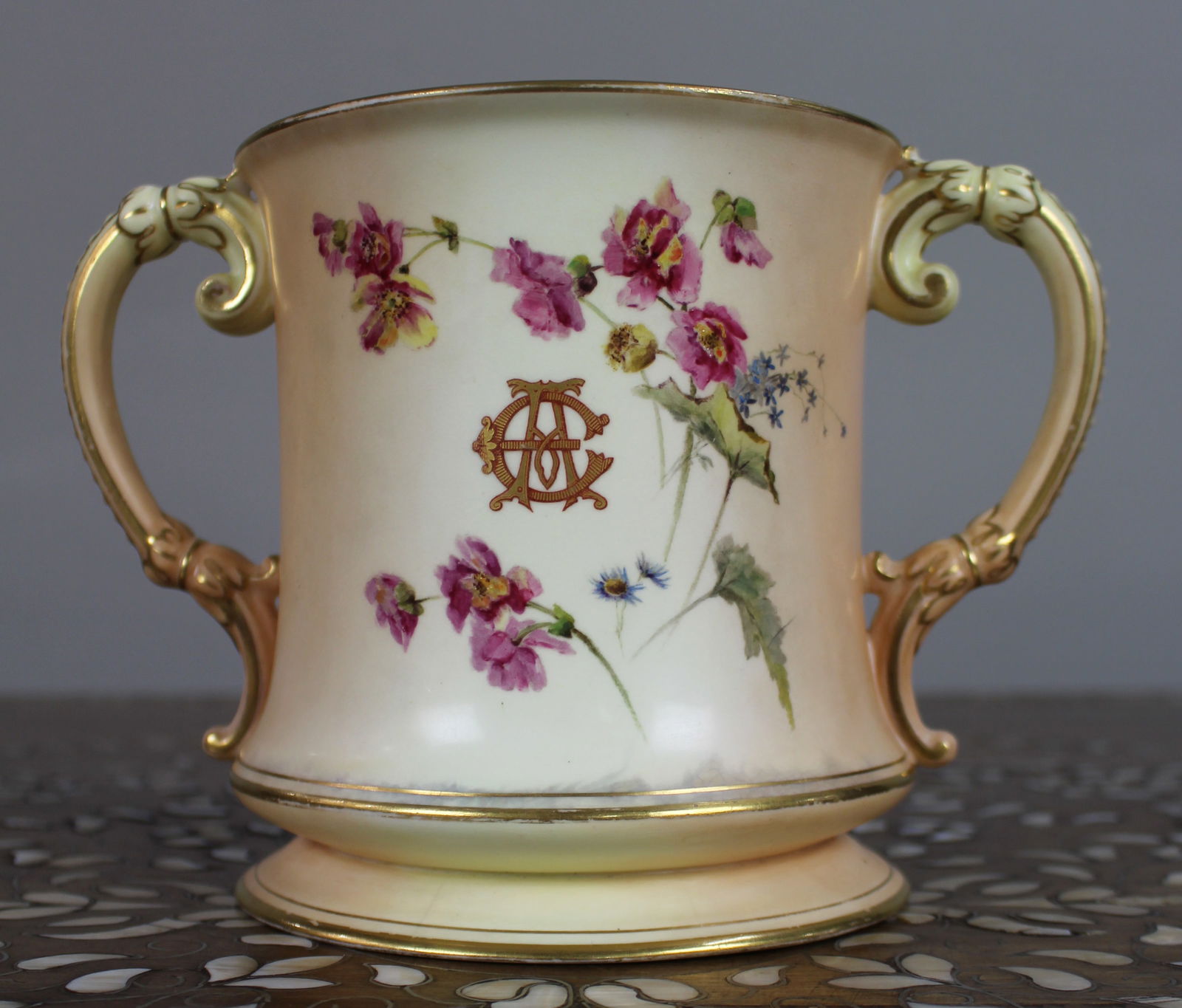 Large Royal Worcester Loving Cup Worcester Cathedral c.1902 - 3