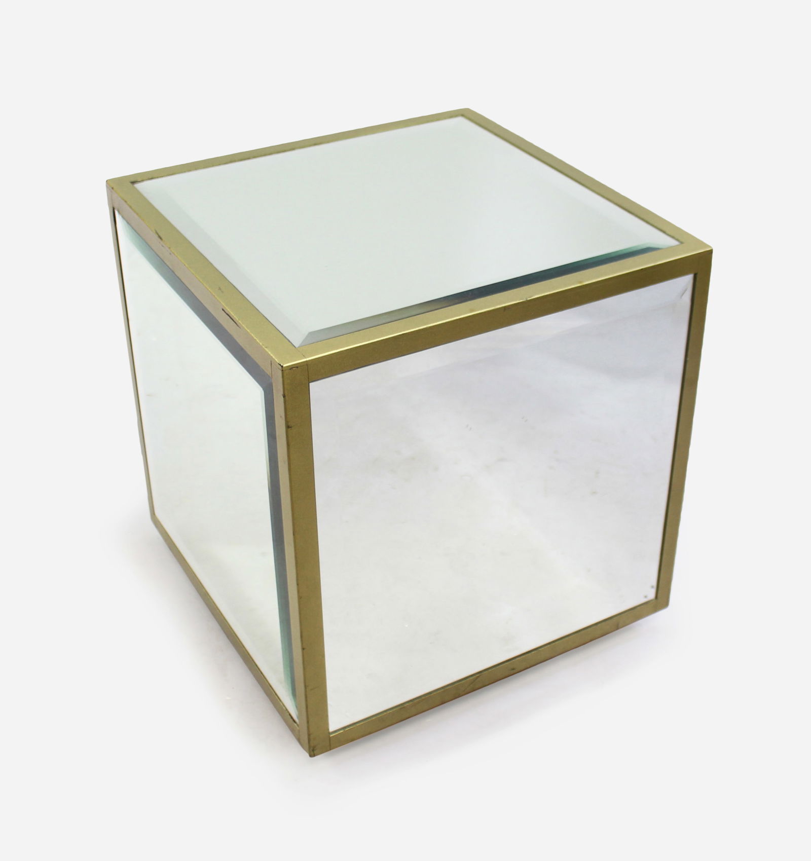 Bevelled Mirror Display Cube (1 of 5)