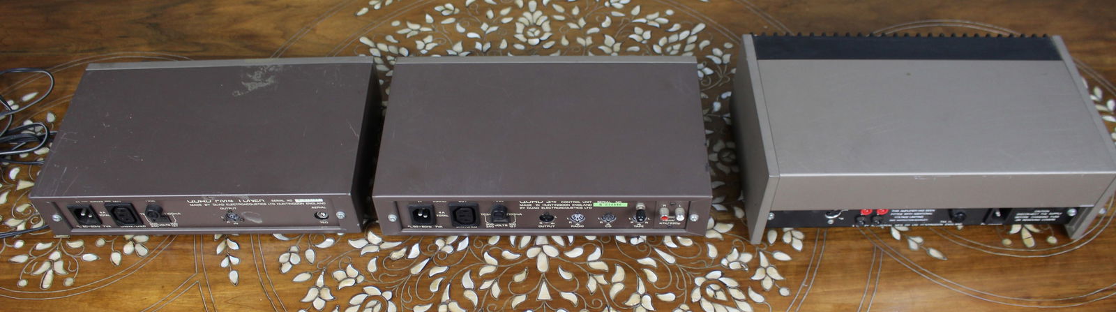 Quad 405-2 Power Amplifier, Quad 34 Preamp & Quad FM4 Tuner Vintage Hi-Fi System - 9