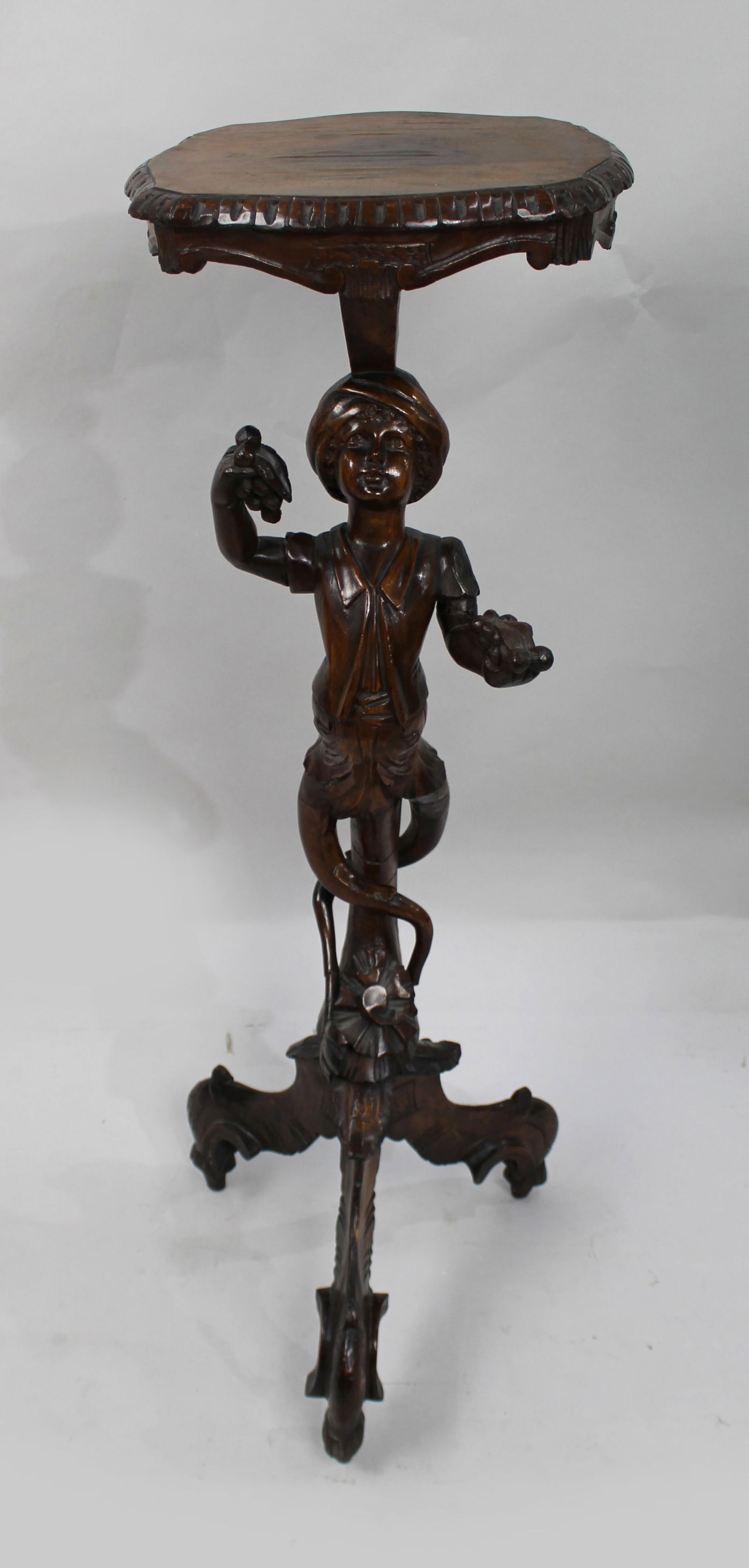 Carved 18th c. Style Figural Torchere c.1890 - 4
