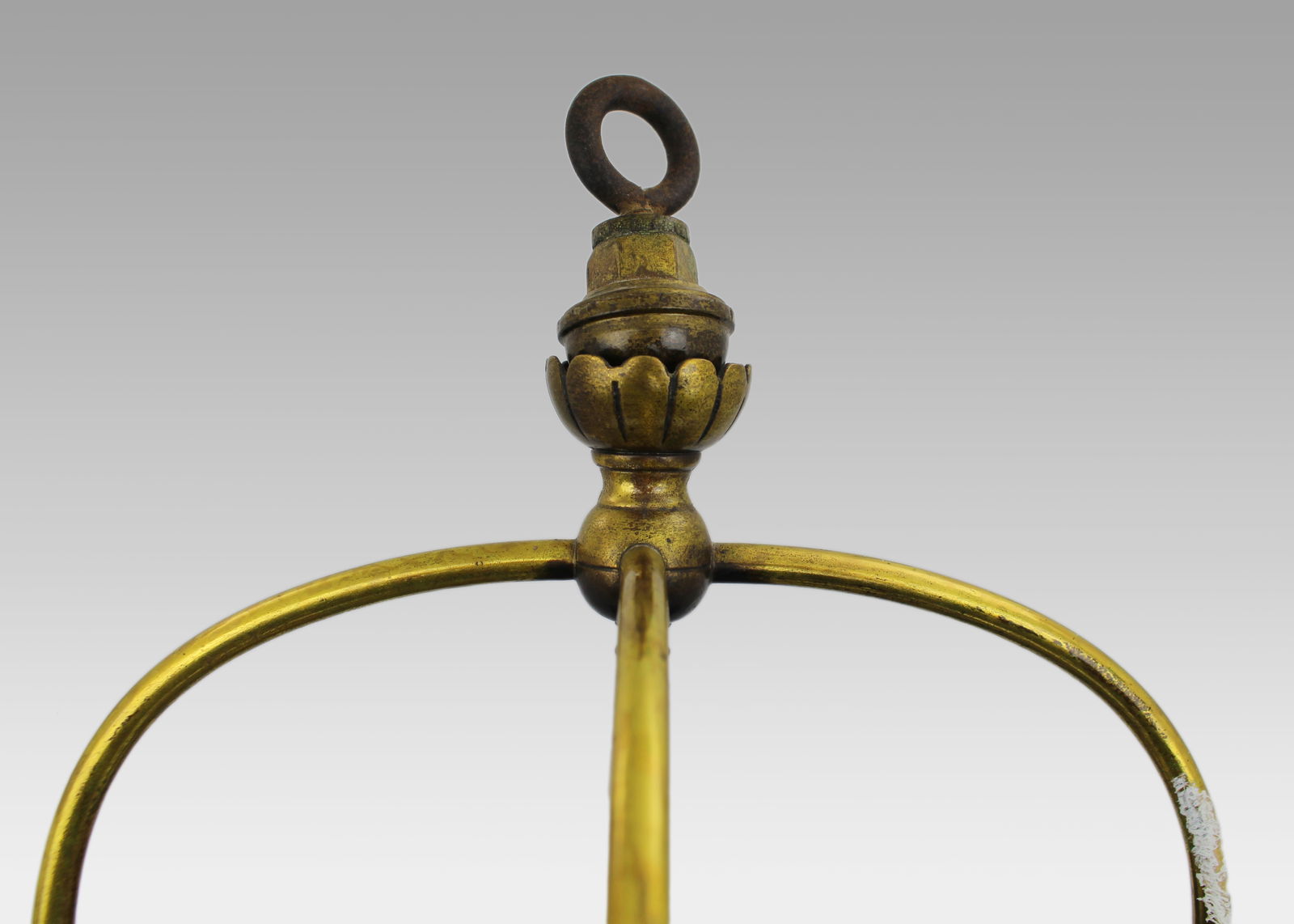 Victorian Arts & Crafts Stained Glass Oil Lamp Hall Lantern - 5