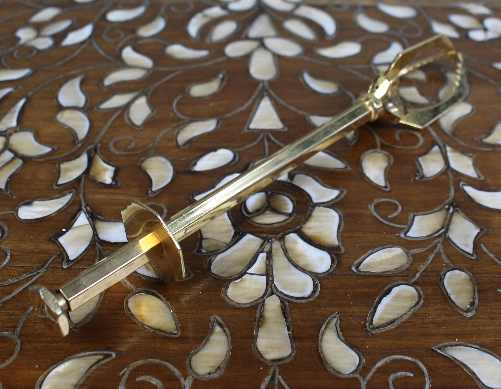 Vintage Gold Plated Ice Tongs - 3