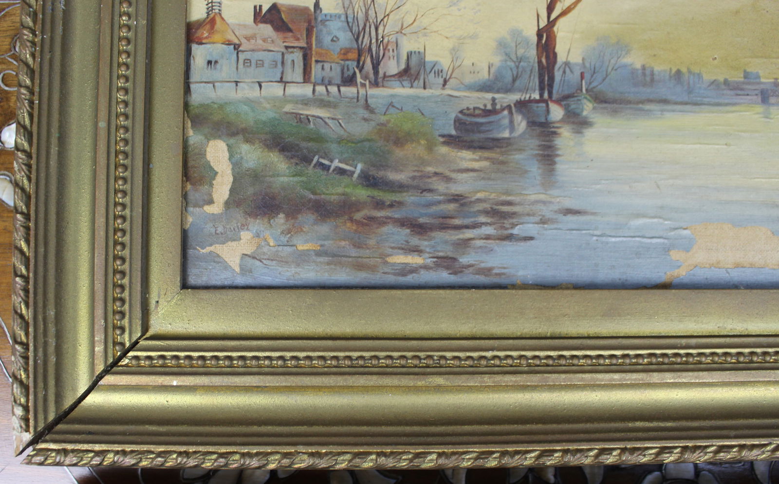 Pair of Victorian Oil-on-Canvas Landscape Paintings, Signed E. Dailey - 3