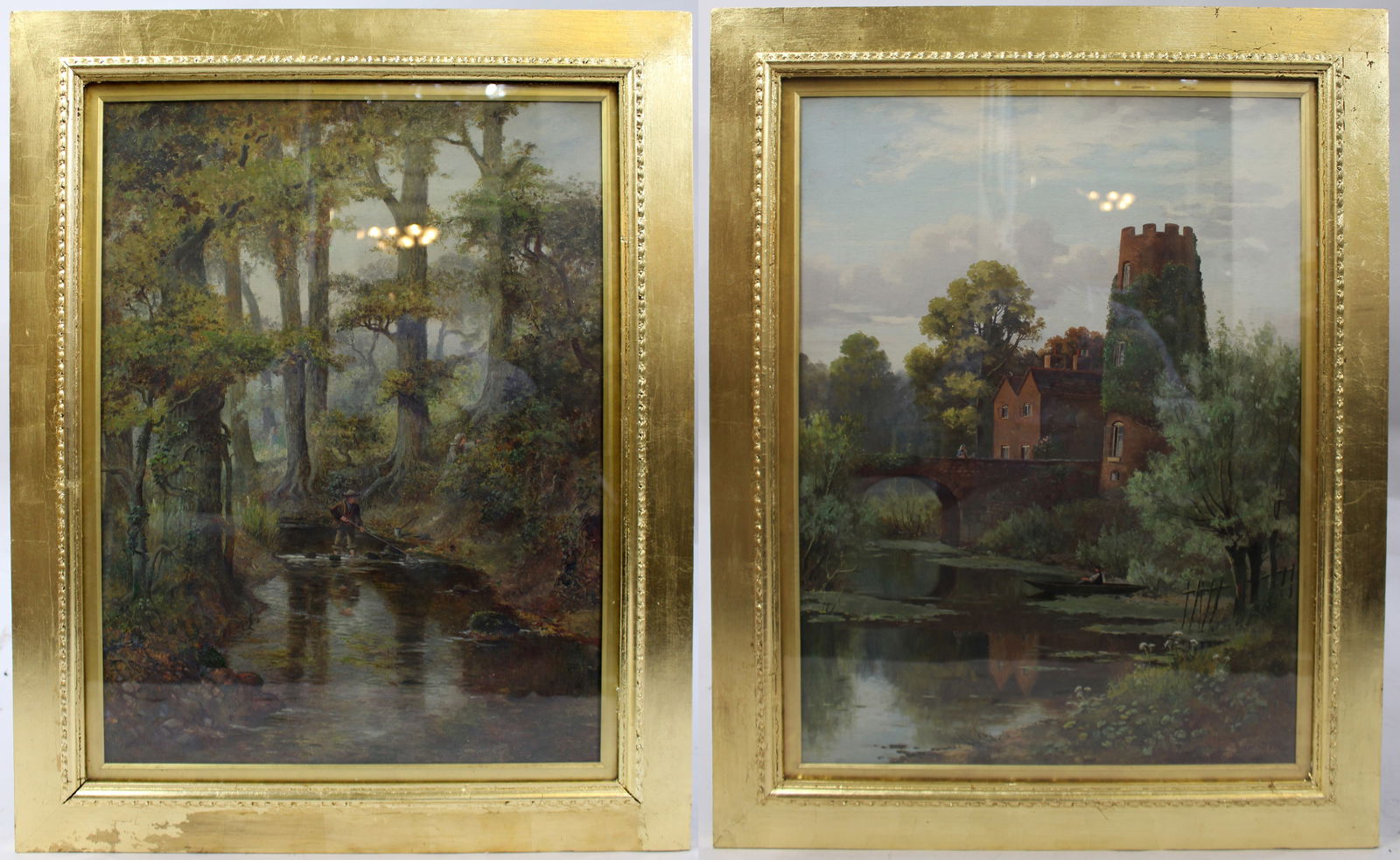 Pair of English Landscape Paintings by Henry Thomas Jarman (1871–1956) (1 of 12)