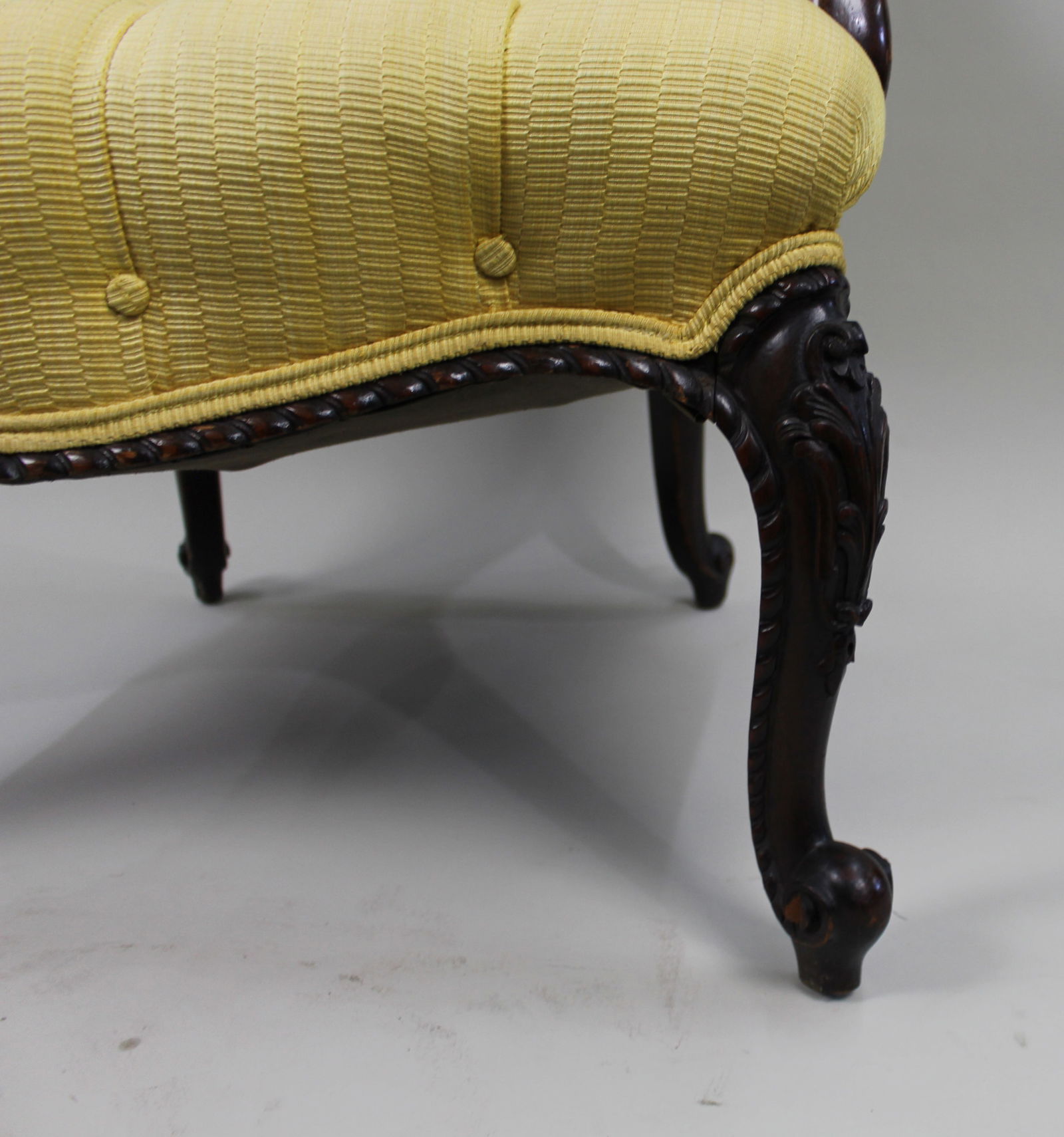 Victorian Mahogany Button-Back Armchair – c.1860 - 5