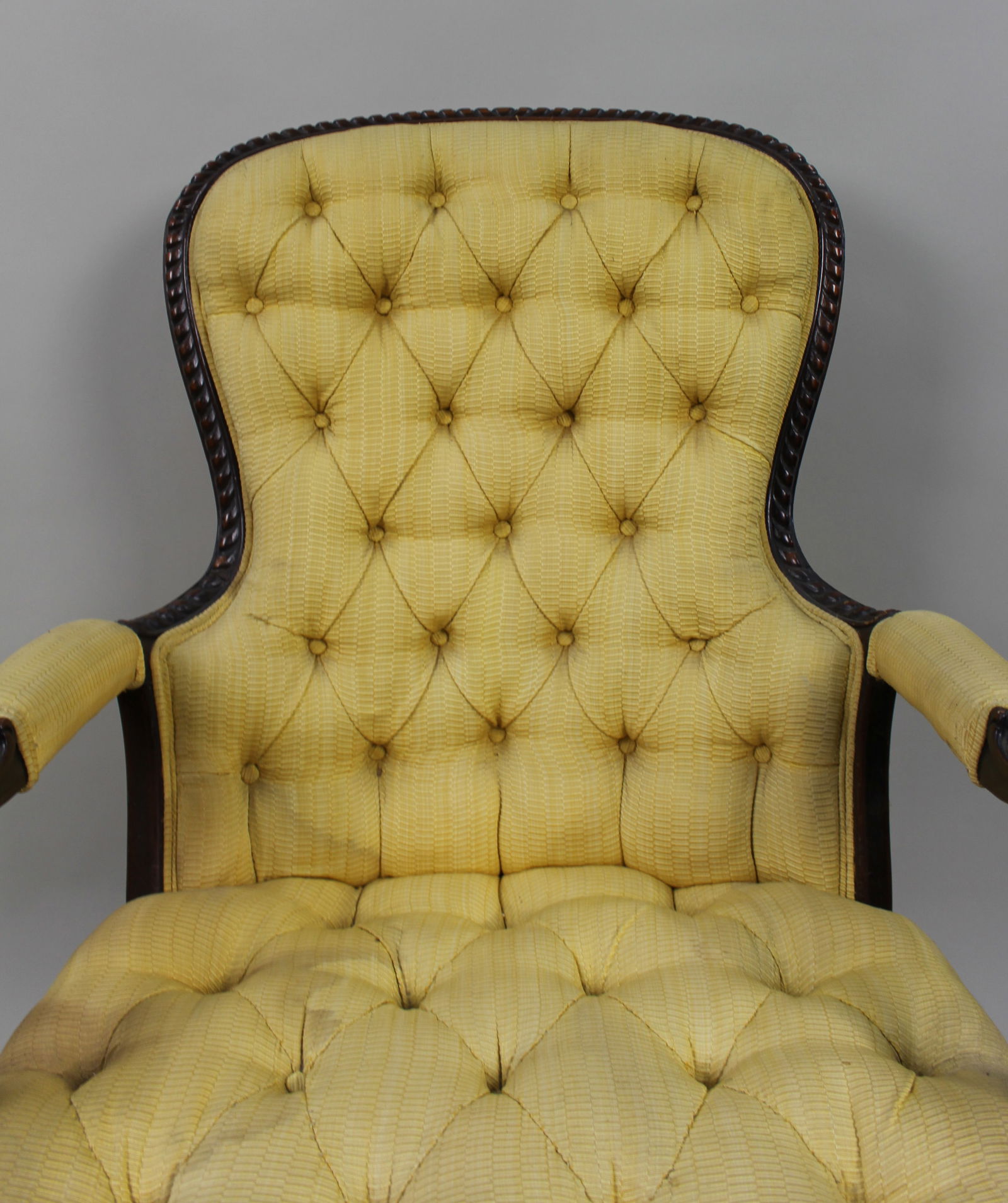 Victorian Mahogany Button-Back Armchair – c.1860 - 7