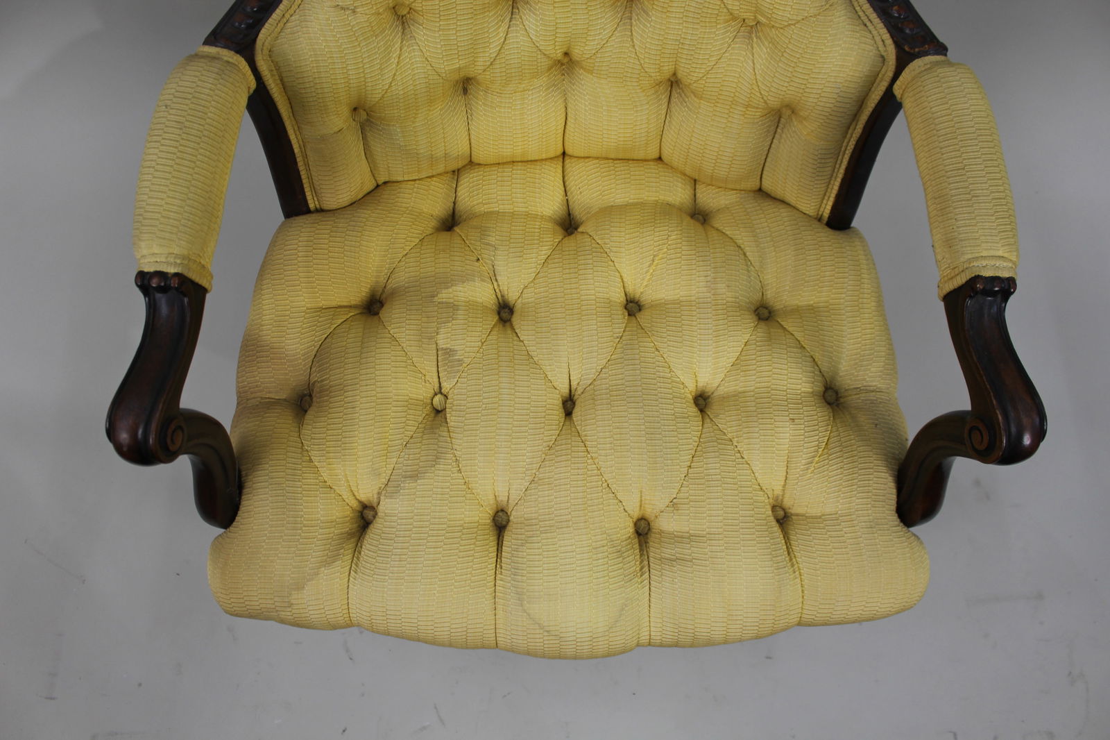 Victorian Mahogany Button-Back Armchair – c.1860 - 9