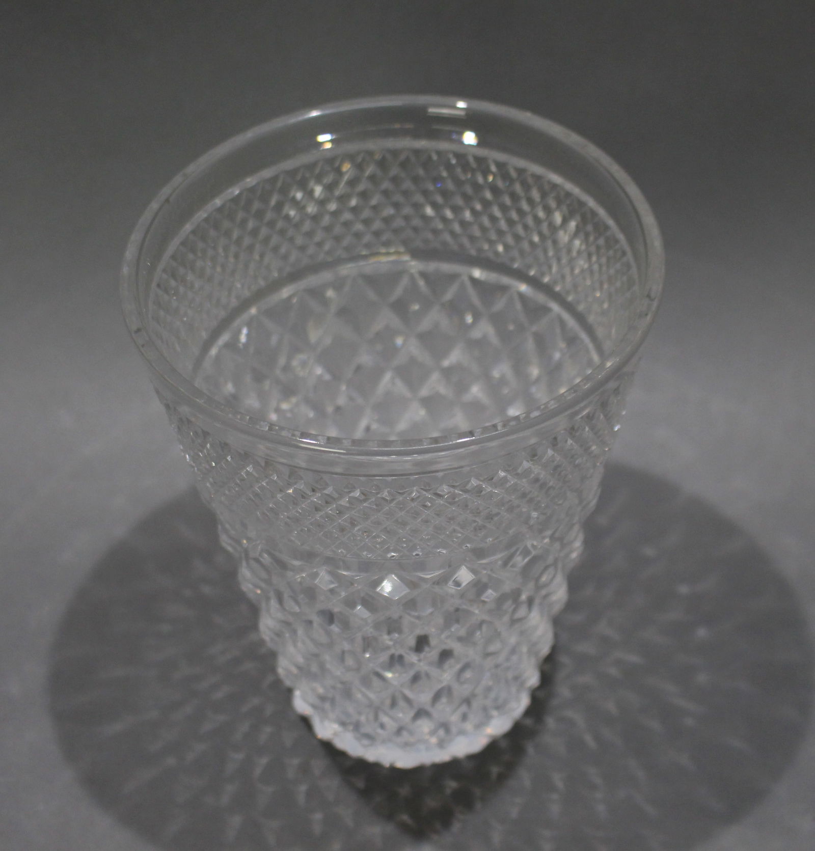 Vintage Cut Glass Crystal Vase Champagne Bucket - 2