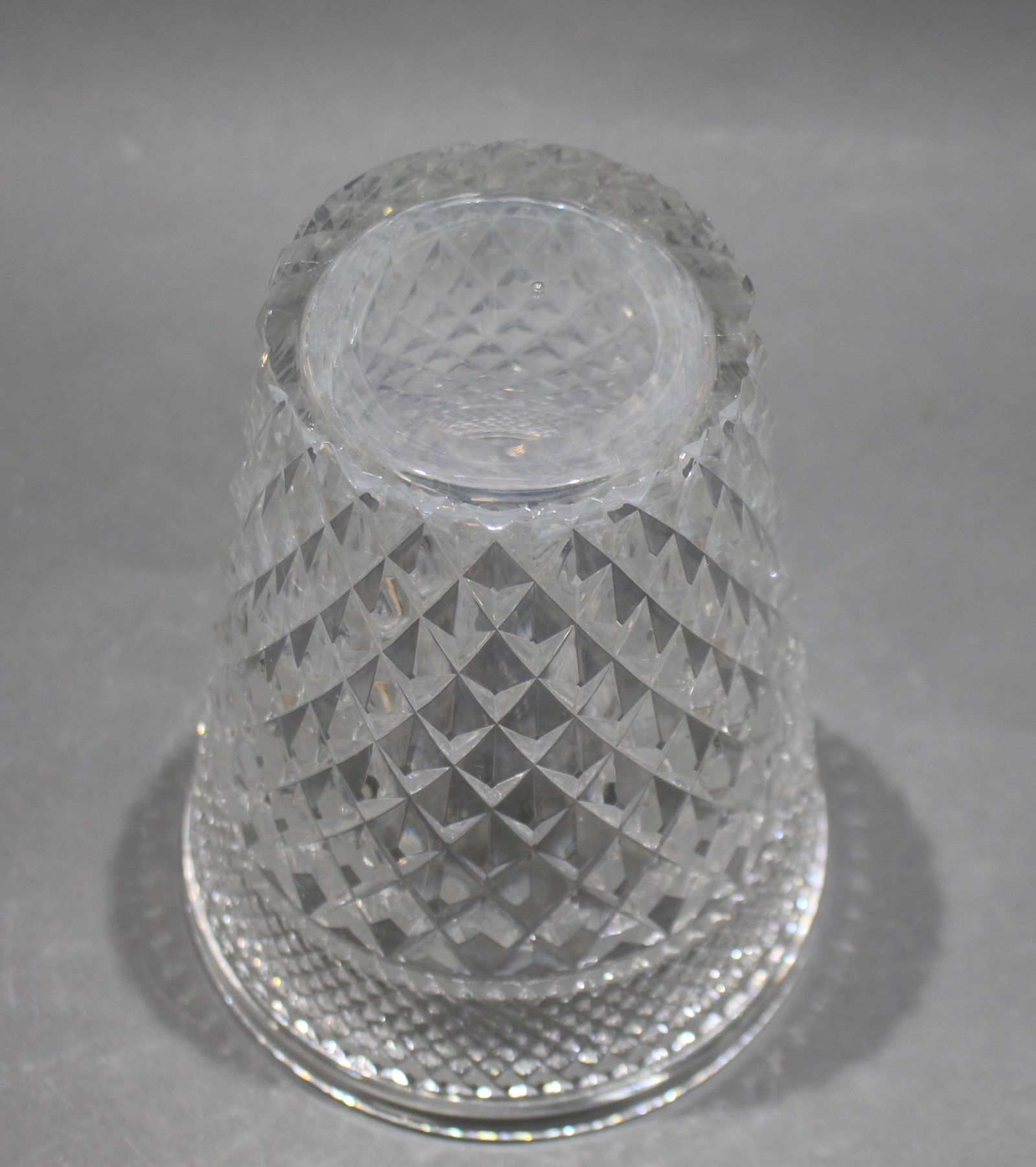 Vintage Cut Glass Crystal Vase Champagne Bucket - 3
