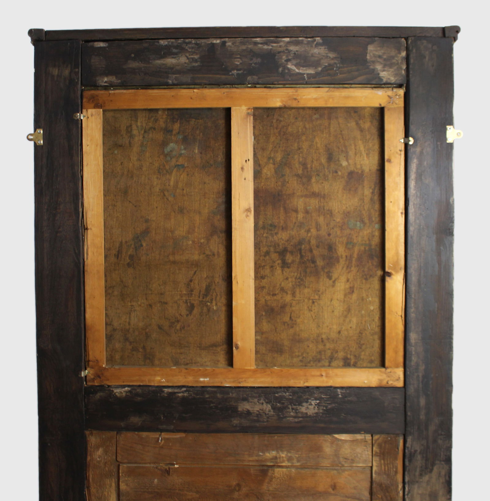 Tall French Trumeau Mirror with Pastoral Oil Painting c.1890 - 8