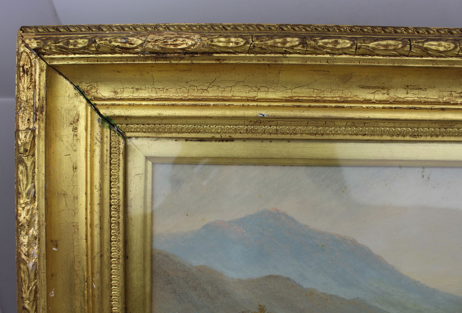 Cattle in a Stream – Victorian Landscape by E.J. Bladon Oil on Board, Signed - 6