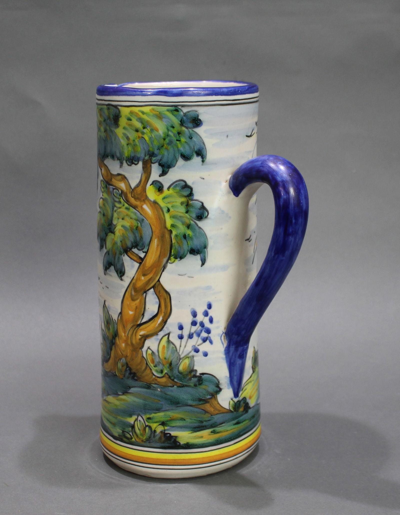 Mid-20th Century Spanish Talavera Pottery Vase and Jug - 10
