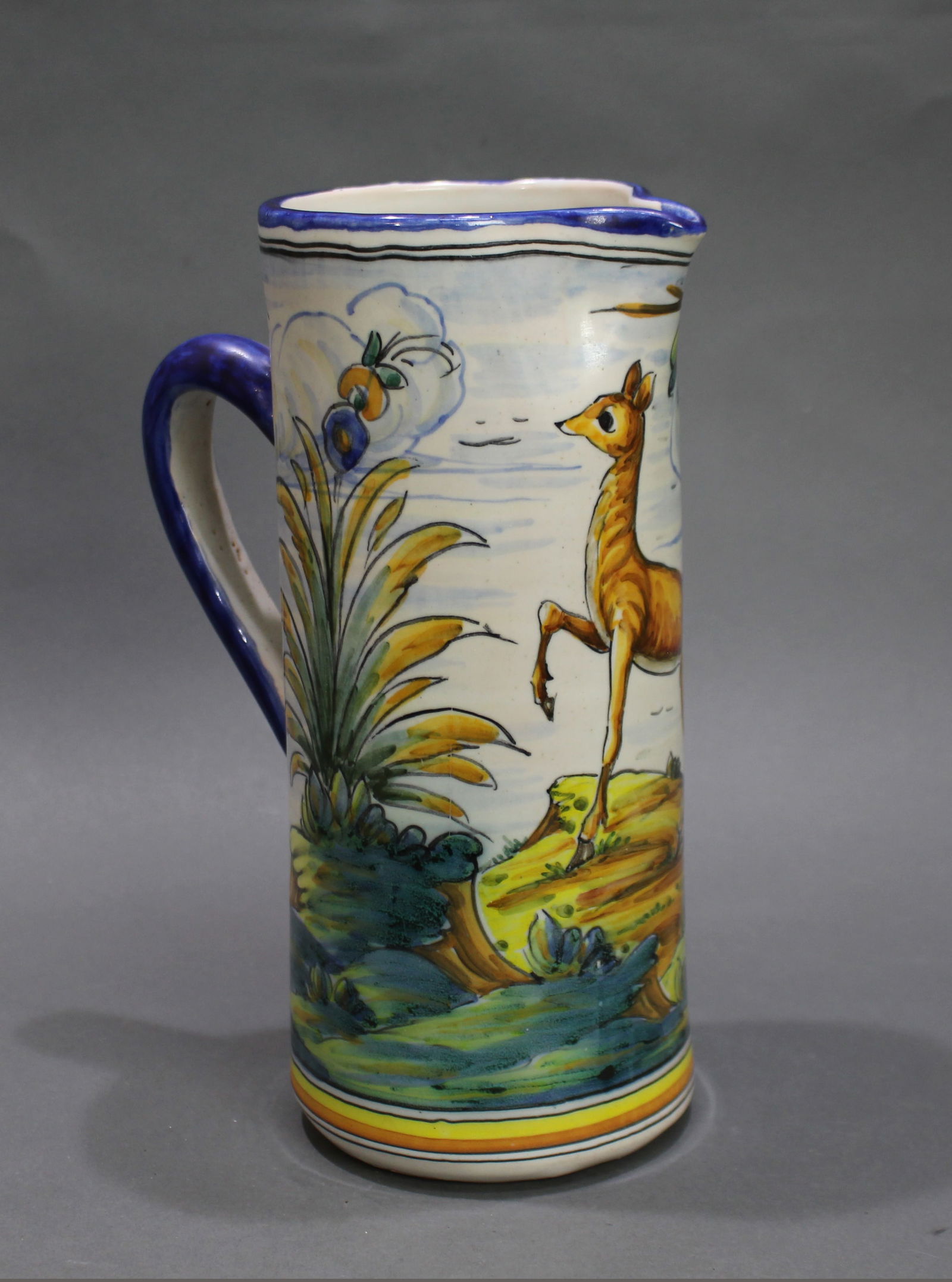 Mid-20th Century Spanish Talavera Pottery Vase and Jug - 8
