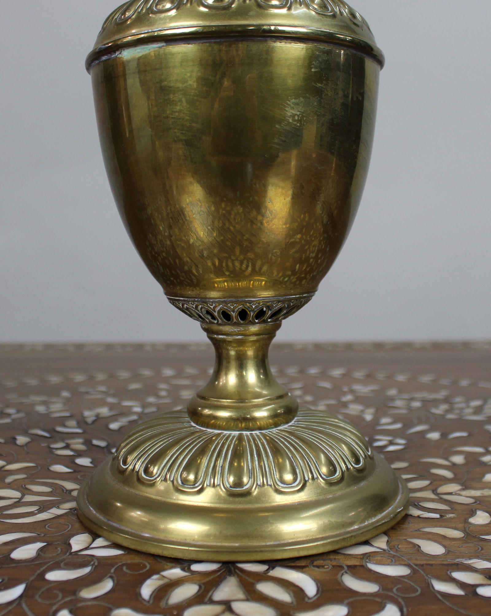 Antique Brass Oil Lamp by Wright & Butler, Birmingham – “The Union Burner” - 4