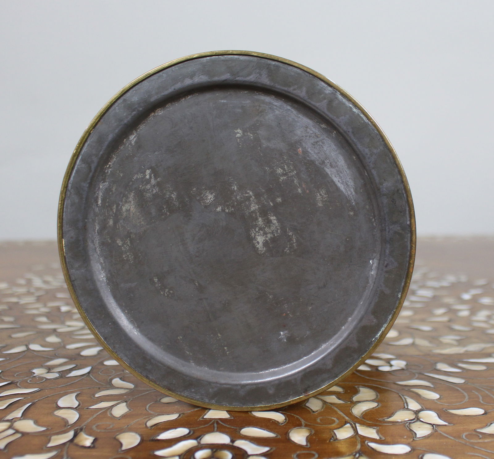 Antique English Brass Oil Lamp – Union Metal Works, c.1910 - 8