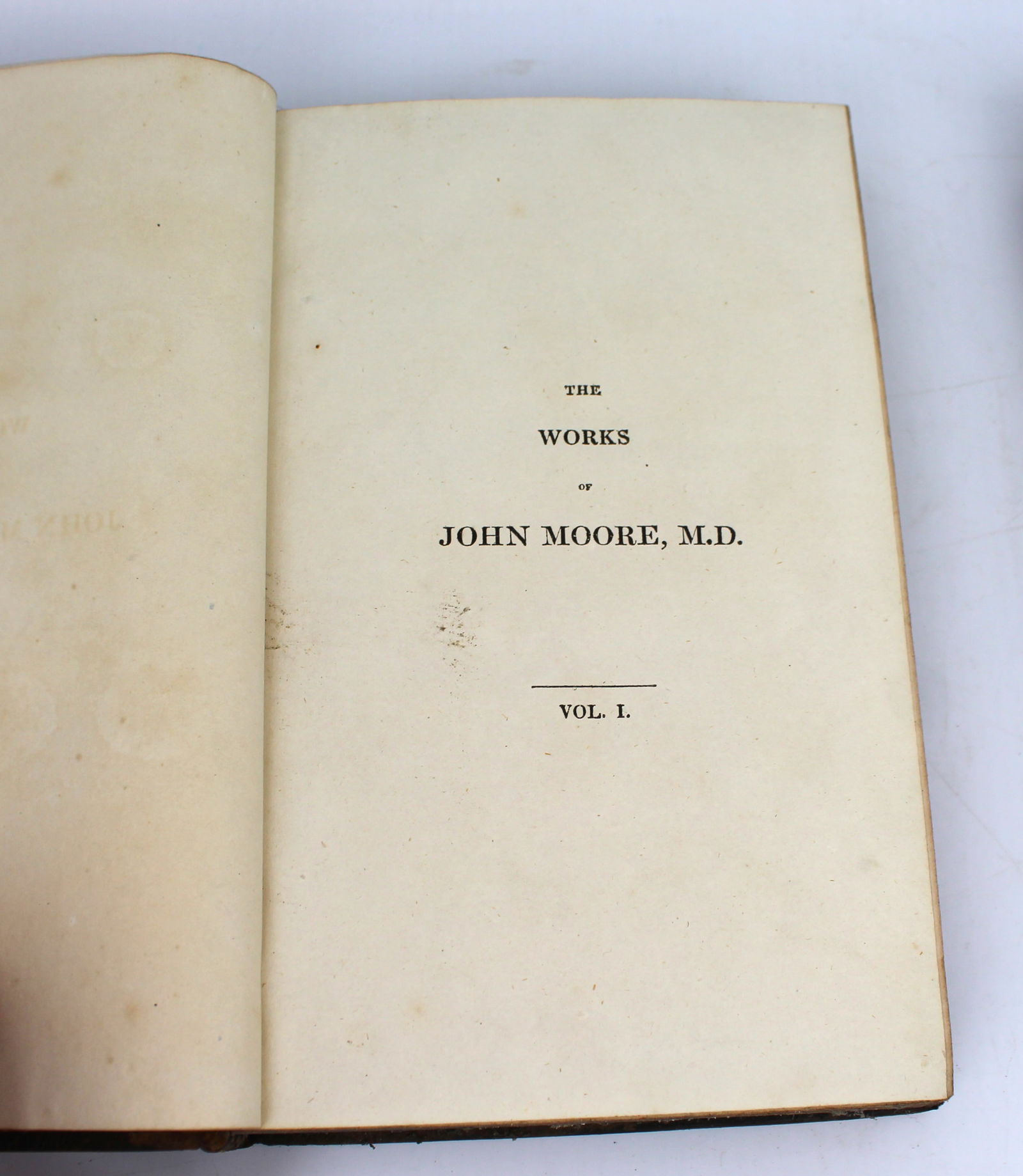 Two Volumes of The Works of John Moore, M.D. – 1820 Edinburgh - 8
