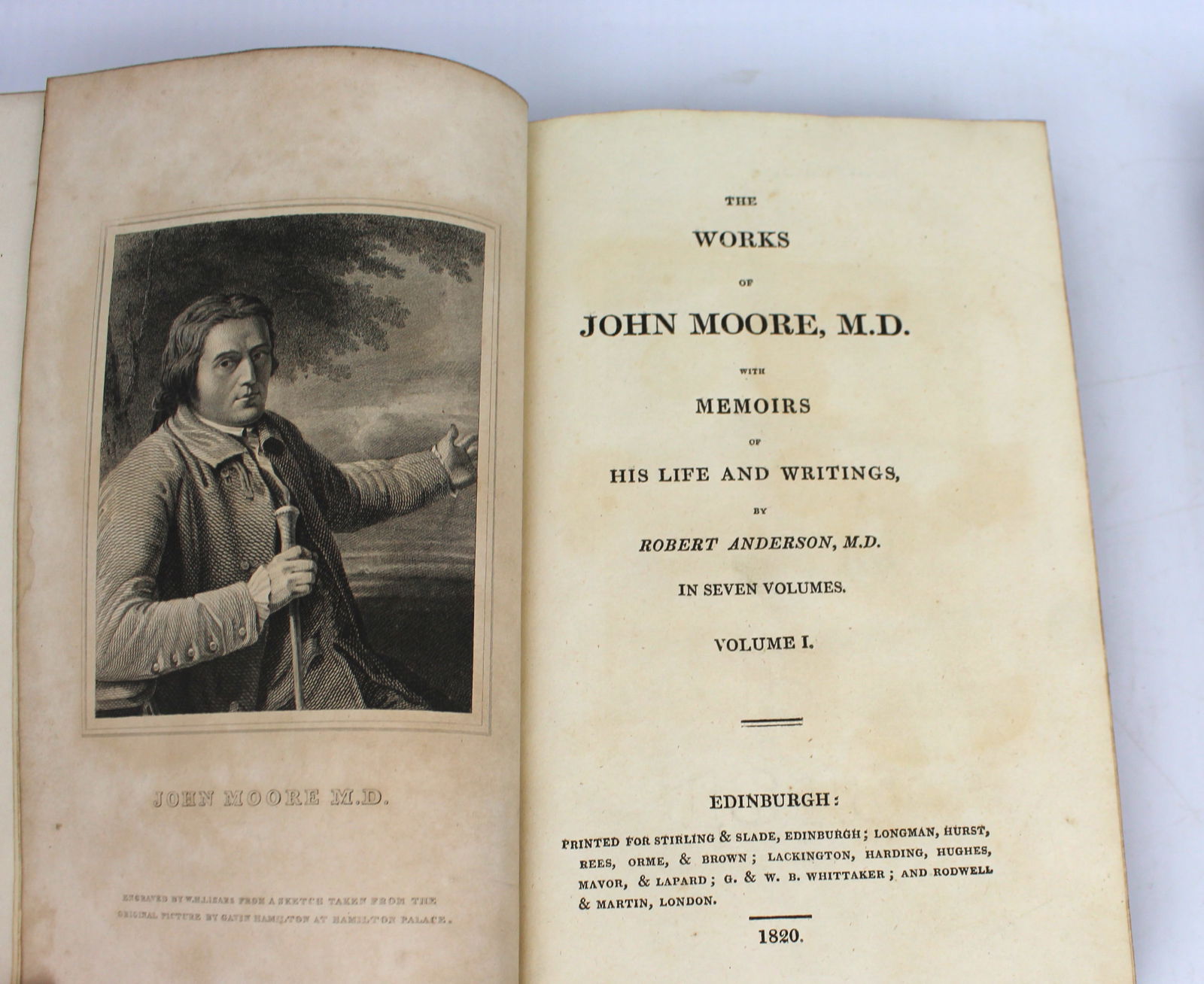 Two Volumes of The Works of John Moore, M.D. – 1820 Edinburgh - 9
