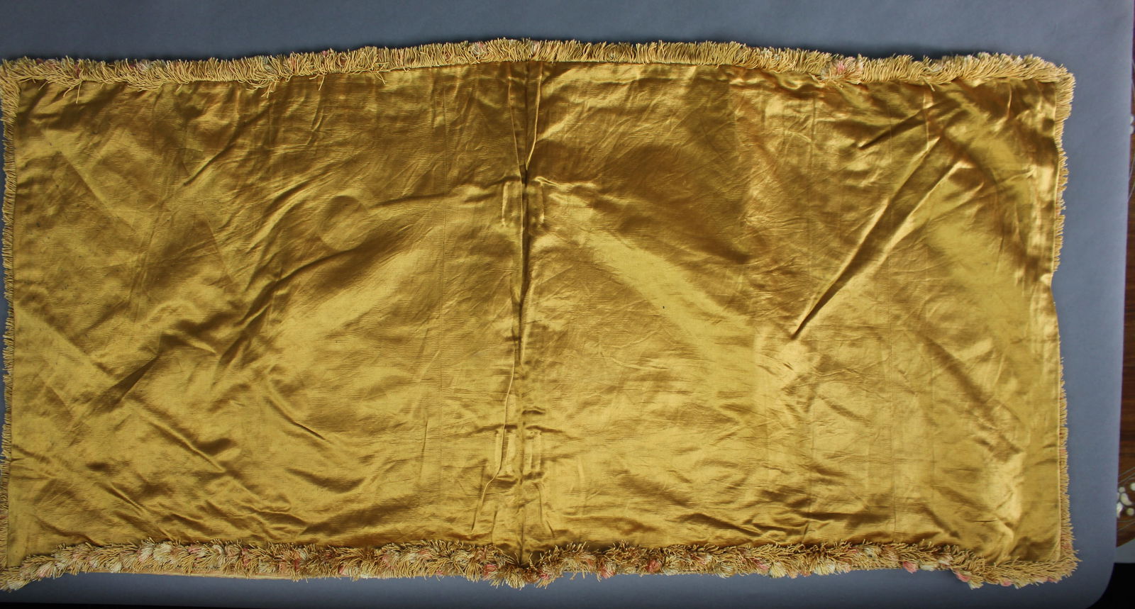 Antique Silk Embroidered Cover 60 x 122 cm - 5
