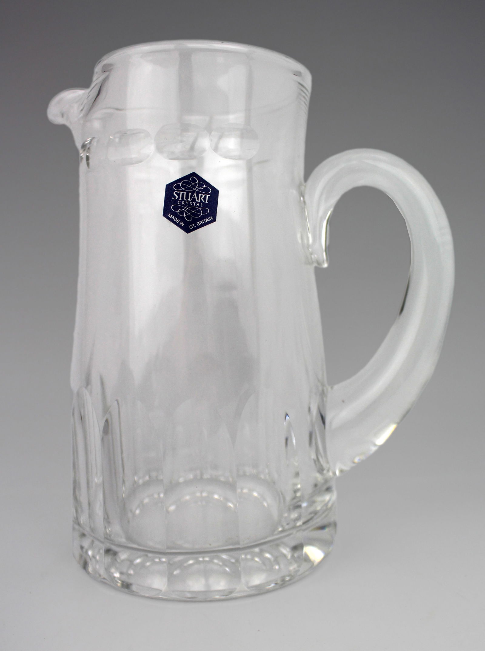Stuart Cut Glass Crystal Thumb Slice Jug - 2
