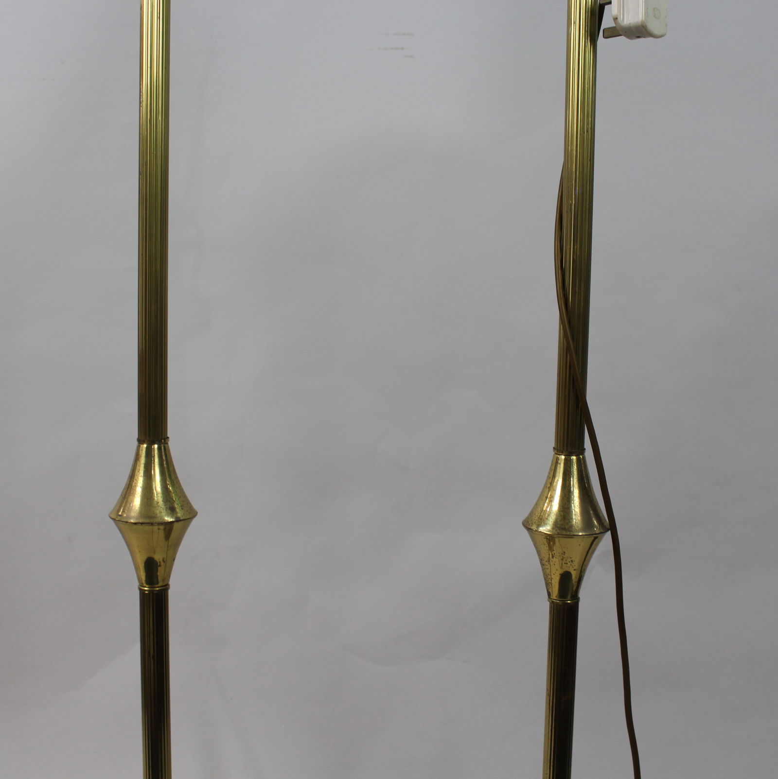 Pair of Vintage Brass Standard Lamps - 3