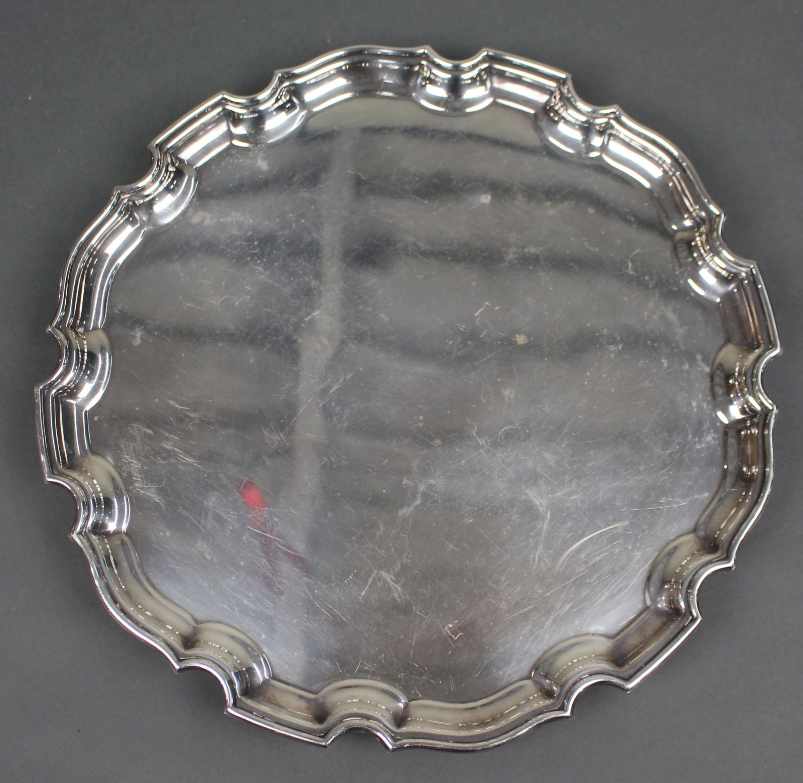 Vintage Elkington Silver Plated Footed Serving Tray (1 of 4)