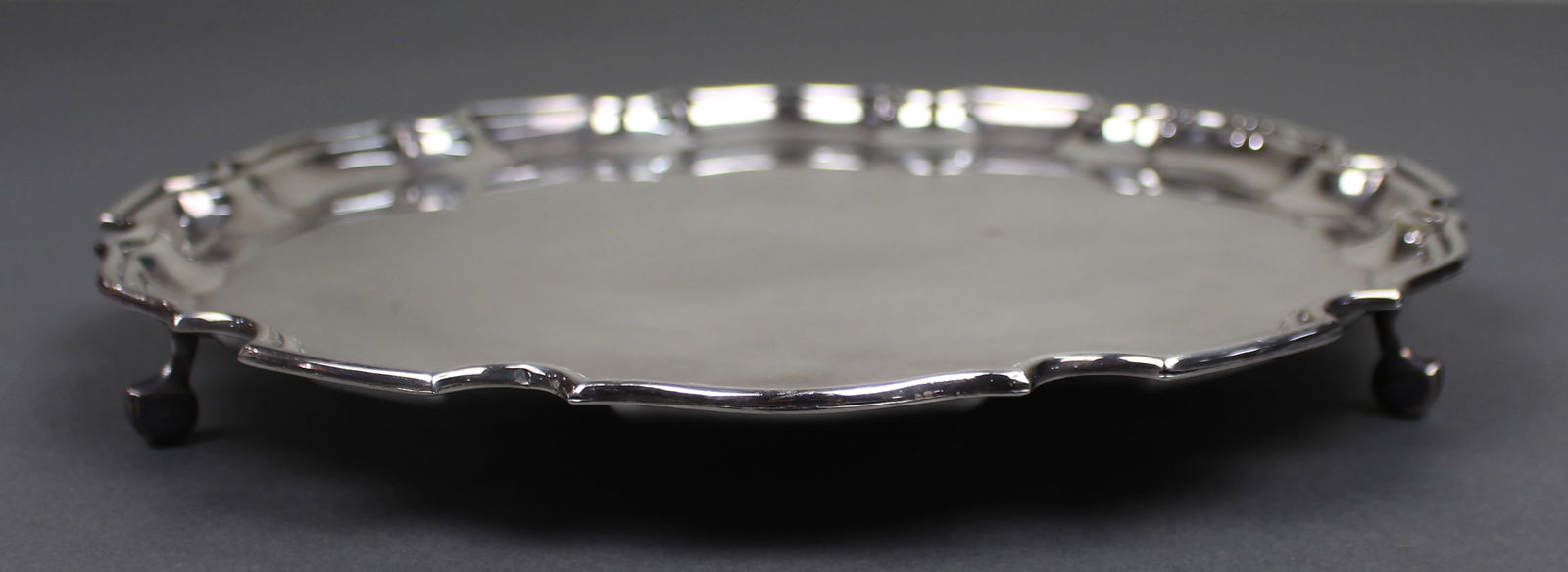Vintage Elkington Silver Plated Footed Serving Tray - 2
