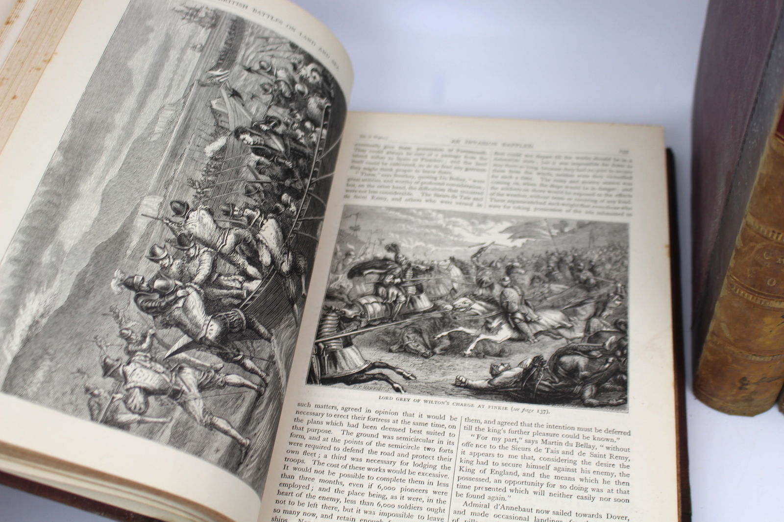 Three Volumes – British Battles on Land and Sea by James Grant, c.1870s - 8